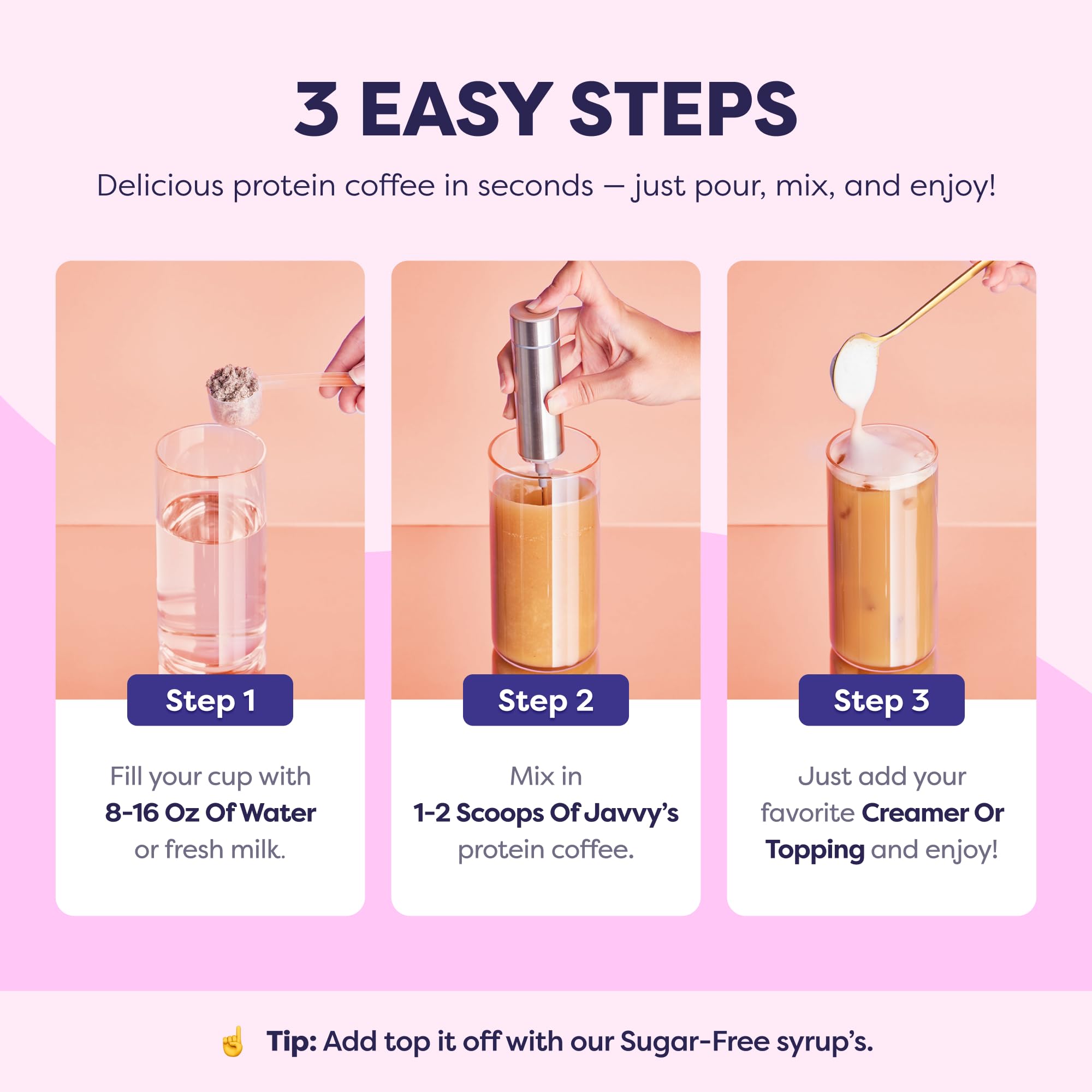 Caramel Protein Iced Coffee - Premium Whey Protein & Instant Iced Coffees - 100% Natural Cold Brew - Zero Artificial Flavors & Sweeteners, 80 mg Caffeine Per Serving, No Added Sugar, 20 Servings