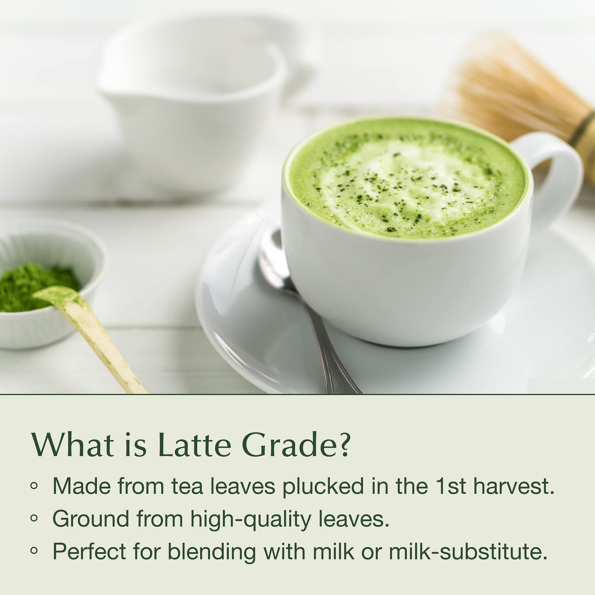 Encha Ceremonial Grade Matcha Powder - Organic First Harvest Japanese Matcha Green Tea, Matcha Tea From Uji, Japan (60g/2.12oz)