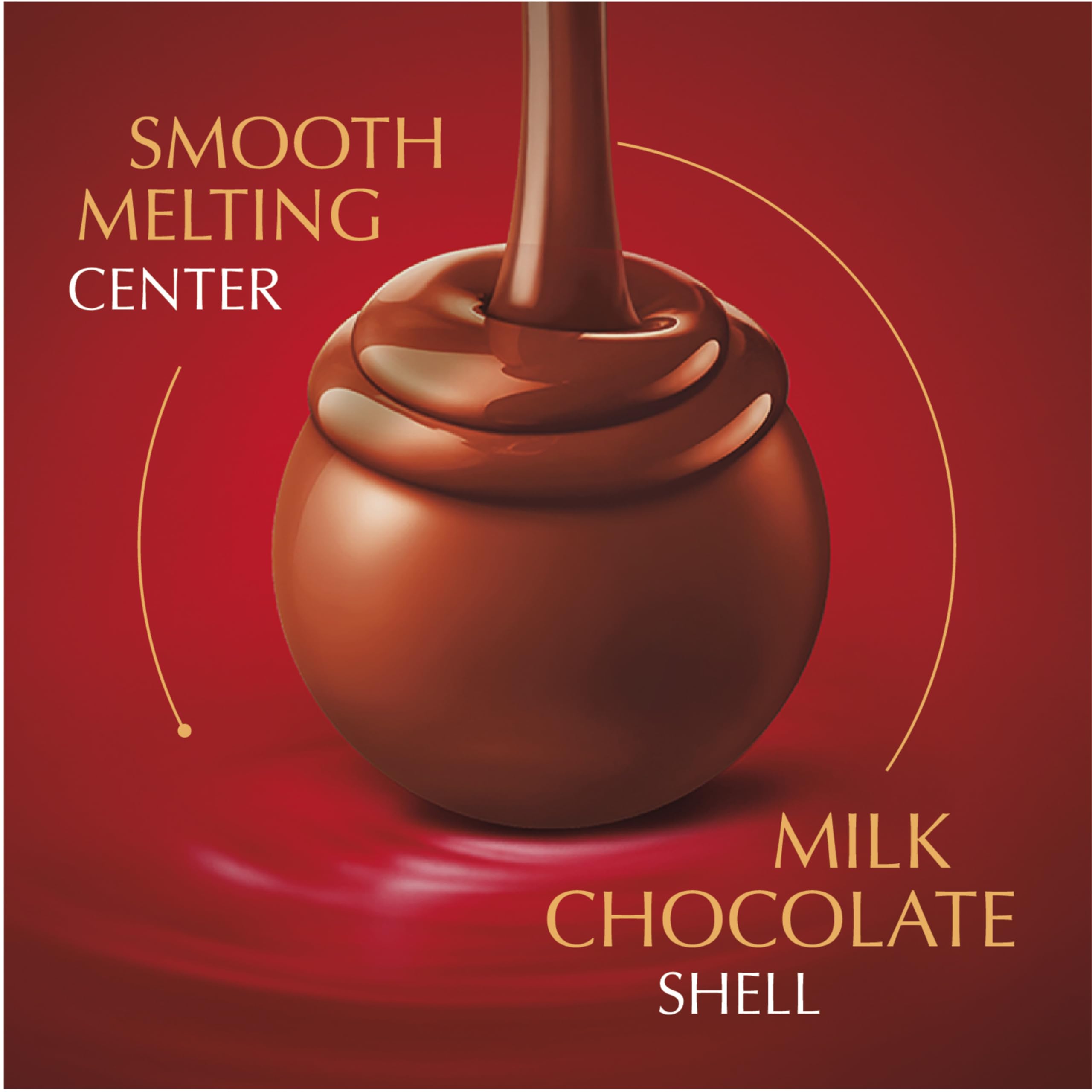Lindt LINDOR Dark Chocolate Candy Truffles, Dark Chocolate with Smooth, Melting Truffle Center, 25.4 oz., 60 Count