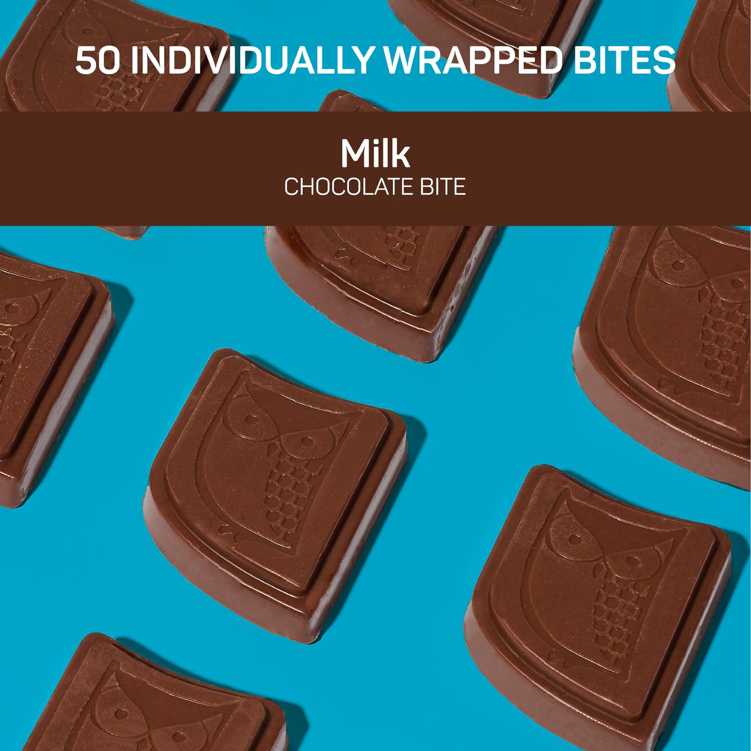 AWAKE - Caffeinated Chocolate Bites - Caramel Milk Chocolate, 50 Bites - 50mg Caffeine - Individually Wrapped Energy Bites - Coffee Alternative - Fairtrade, Gluten Free, Non GMO - 0.48oz