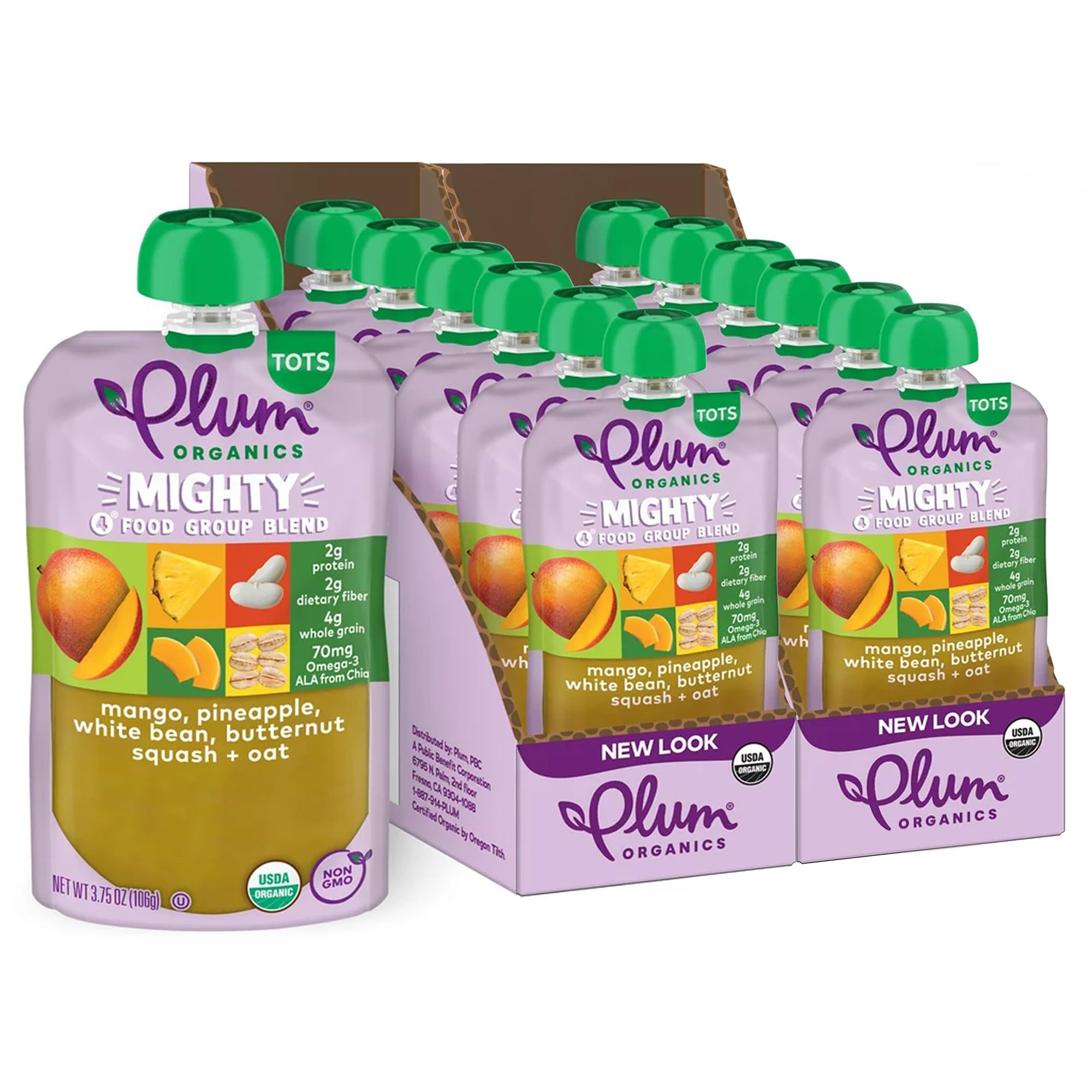 Plum Organics Variety Pack, 12+ Months – Toddler’s Flavor Expedition – Mighty Builder Organic Fruit & Veggie Pouches – 4 oz Pouch, Pack of 18 (Amazon Exclusive)