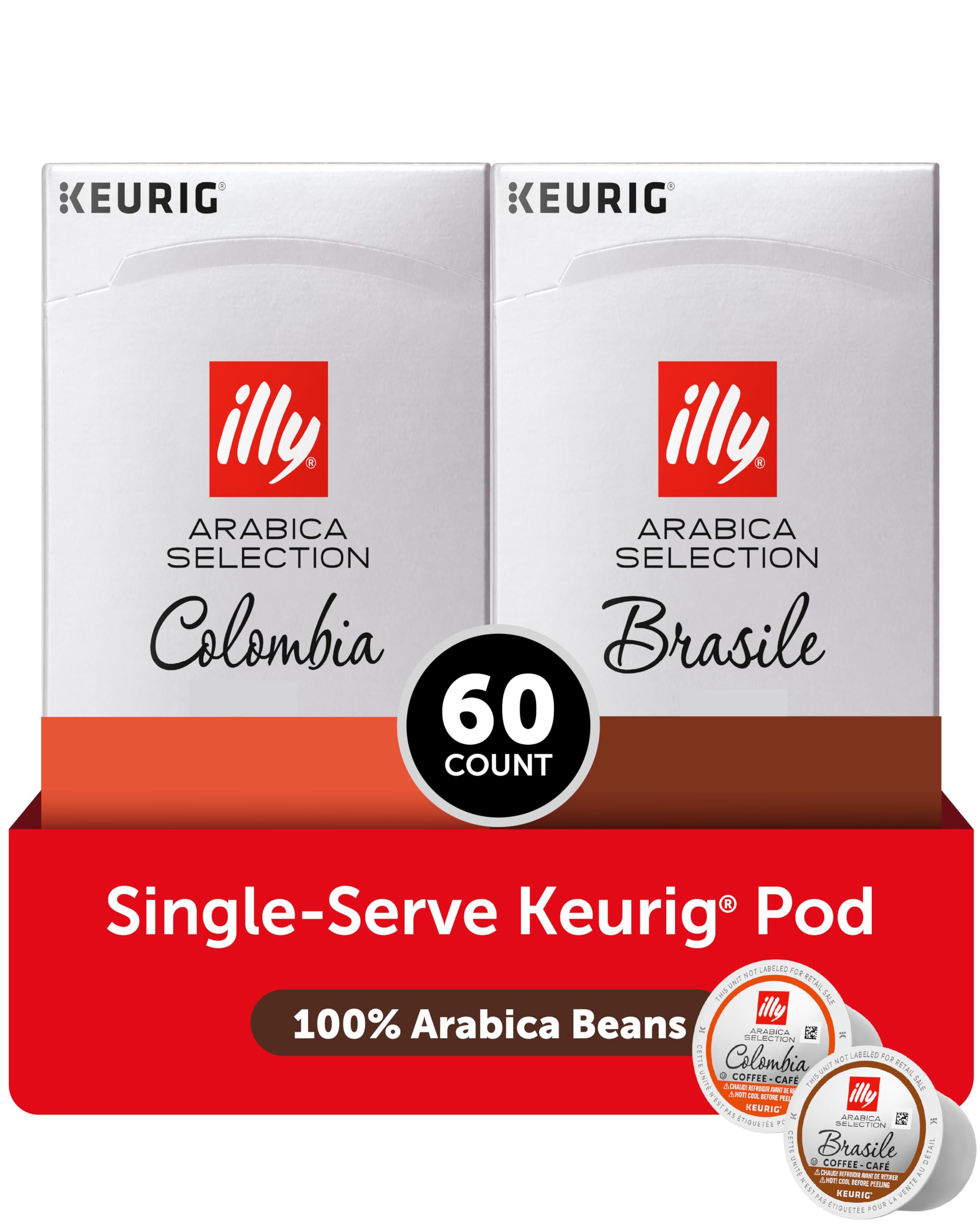 Illy Coffee K Cups - Pods For Keurig Machines – Classico Roast - Caramel, Orange Blossom & Jasmine - Mild, Flavorful & Balanced Flavor - No Preservatives – 32 Count