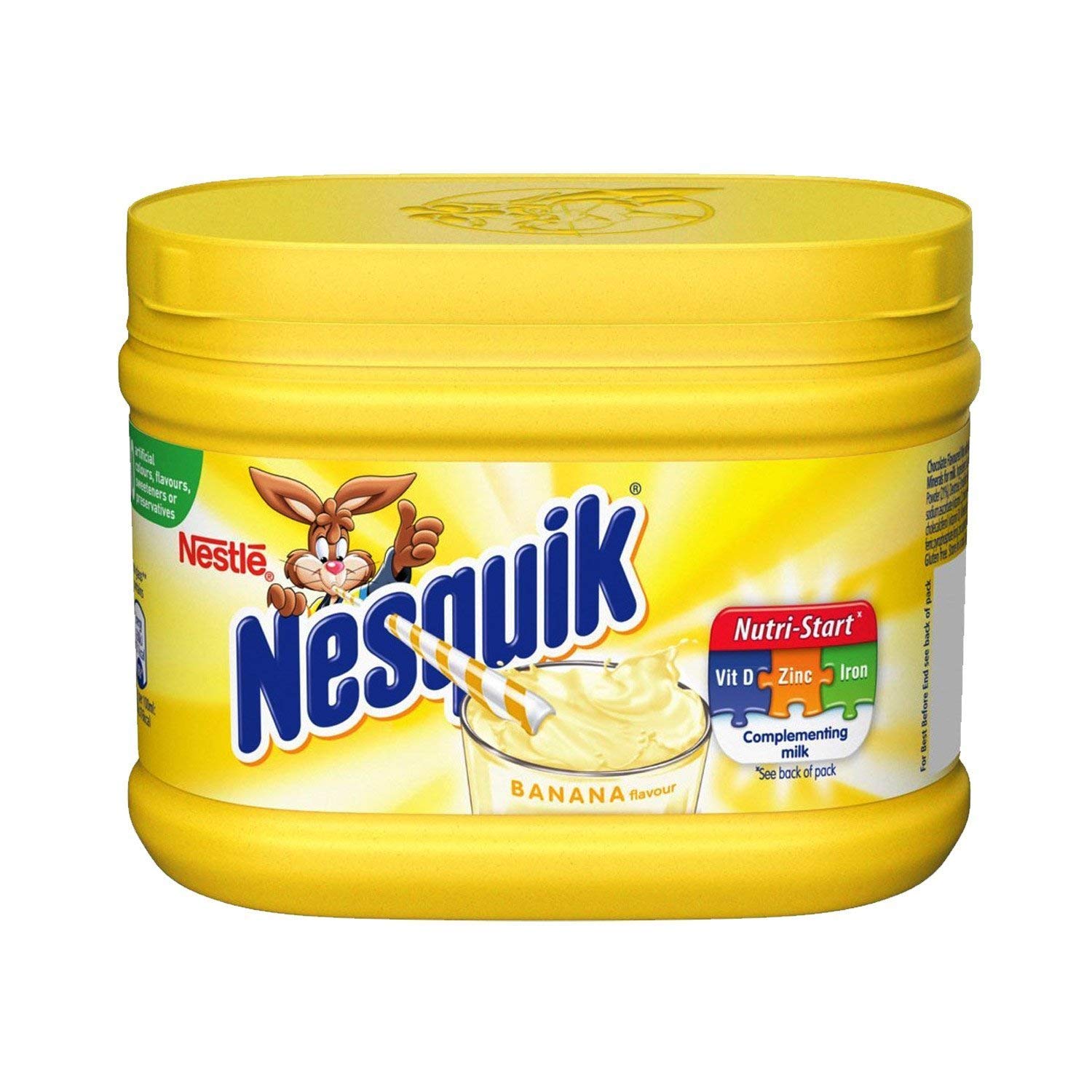 Nesquik Banana and Strawberry Milkshake Bundle | Enjoy This Delicious Combo | Banana Flavour 1 x 300g and Strawberry Milkshake 1 x 500g | Total of 2 tubs