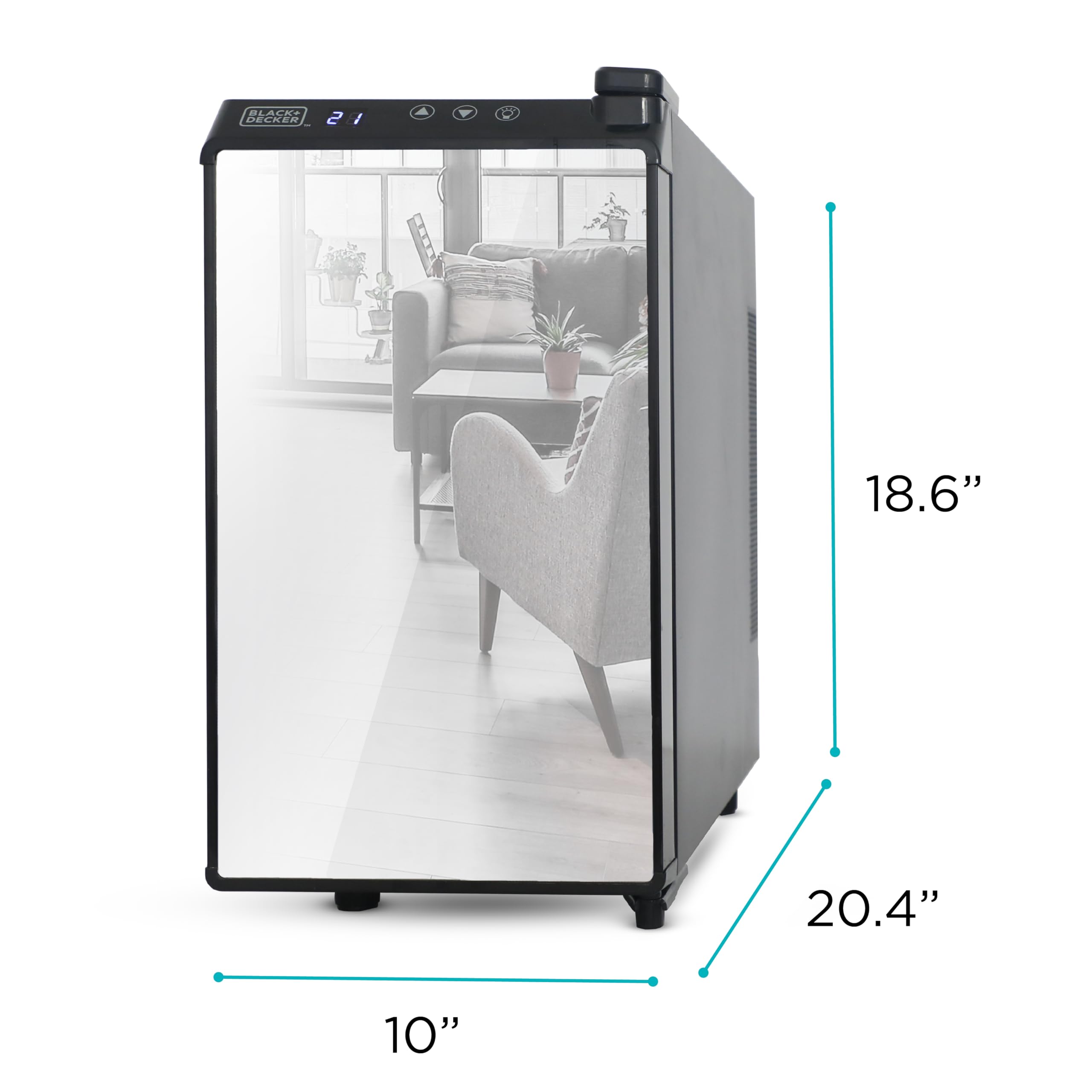 BLACK+DECKER BD60026 Wine Cellar with LED Display (8-Bottle Capacity)