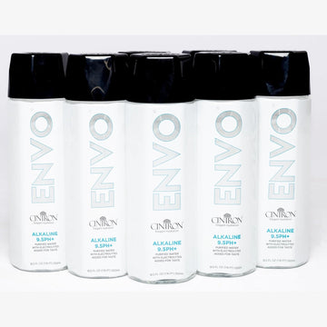 Cintron Envo Alkaline Water, Premium Bottled Water with Electrolyte Minerals, 12 Pack