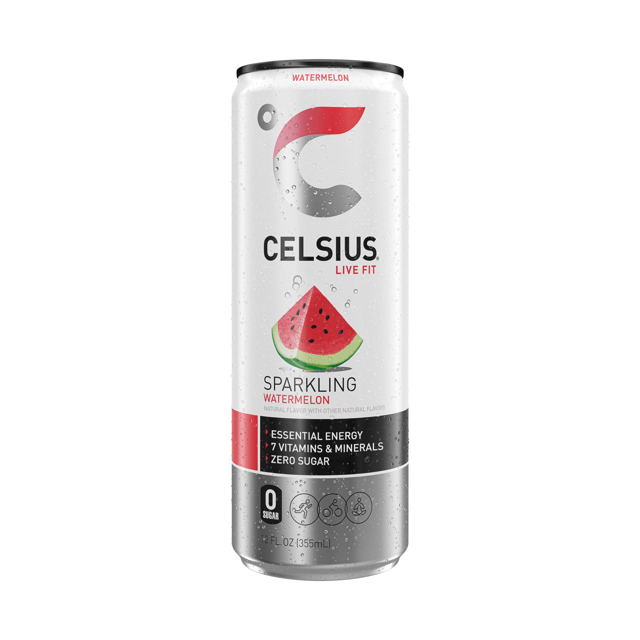 CELSIUS Sparkling Kiwi Guava, Functional Essential Energy Drink 12 Fl Oz (Pack of 12)