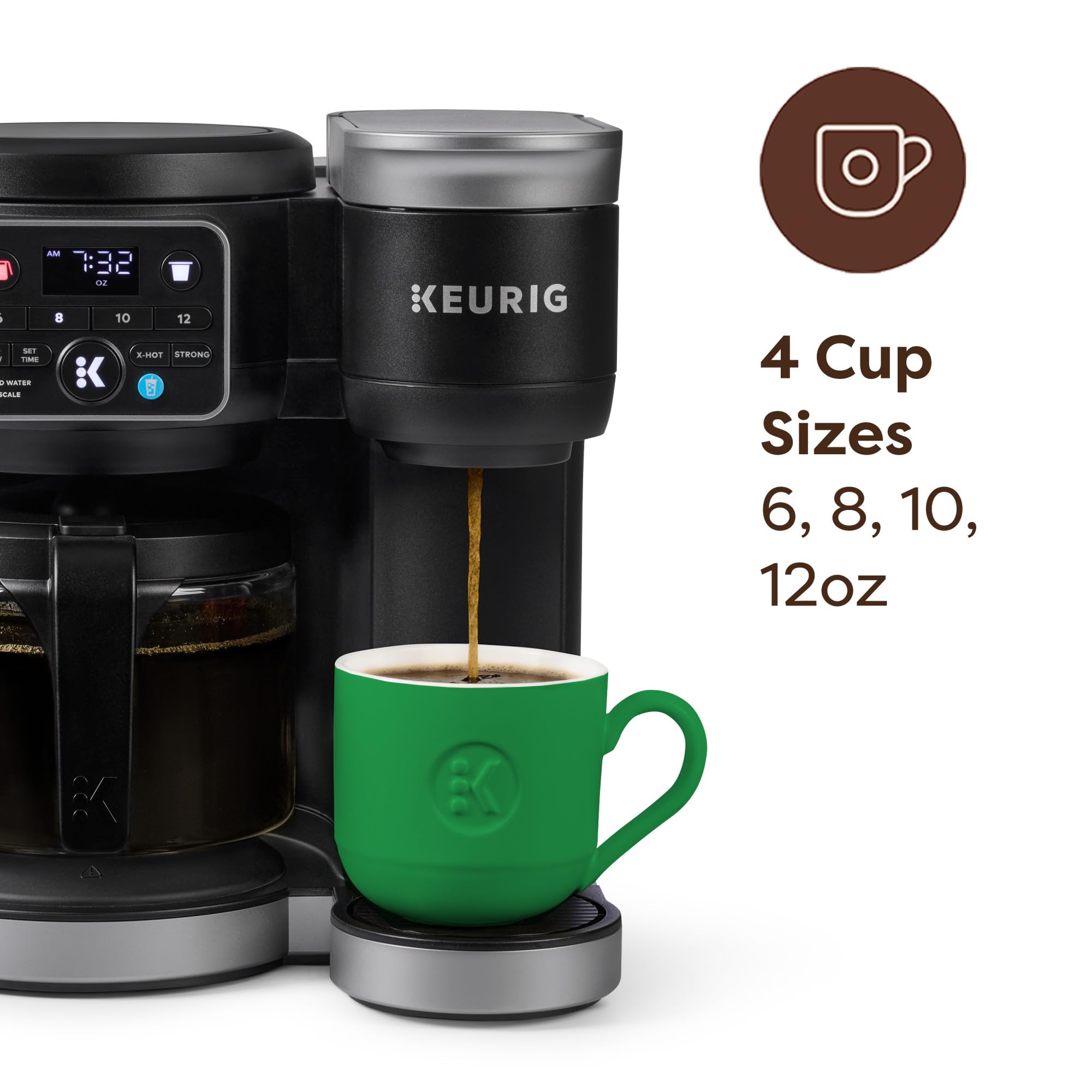 Keurig K-Duo Hot & Iced Single Serve & Carafe Coffee Maker, MultiStream Technology, 72oz Reservoir (Gen 2)