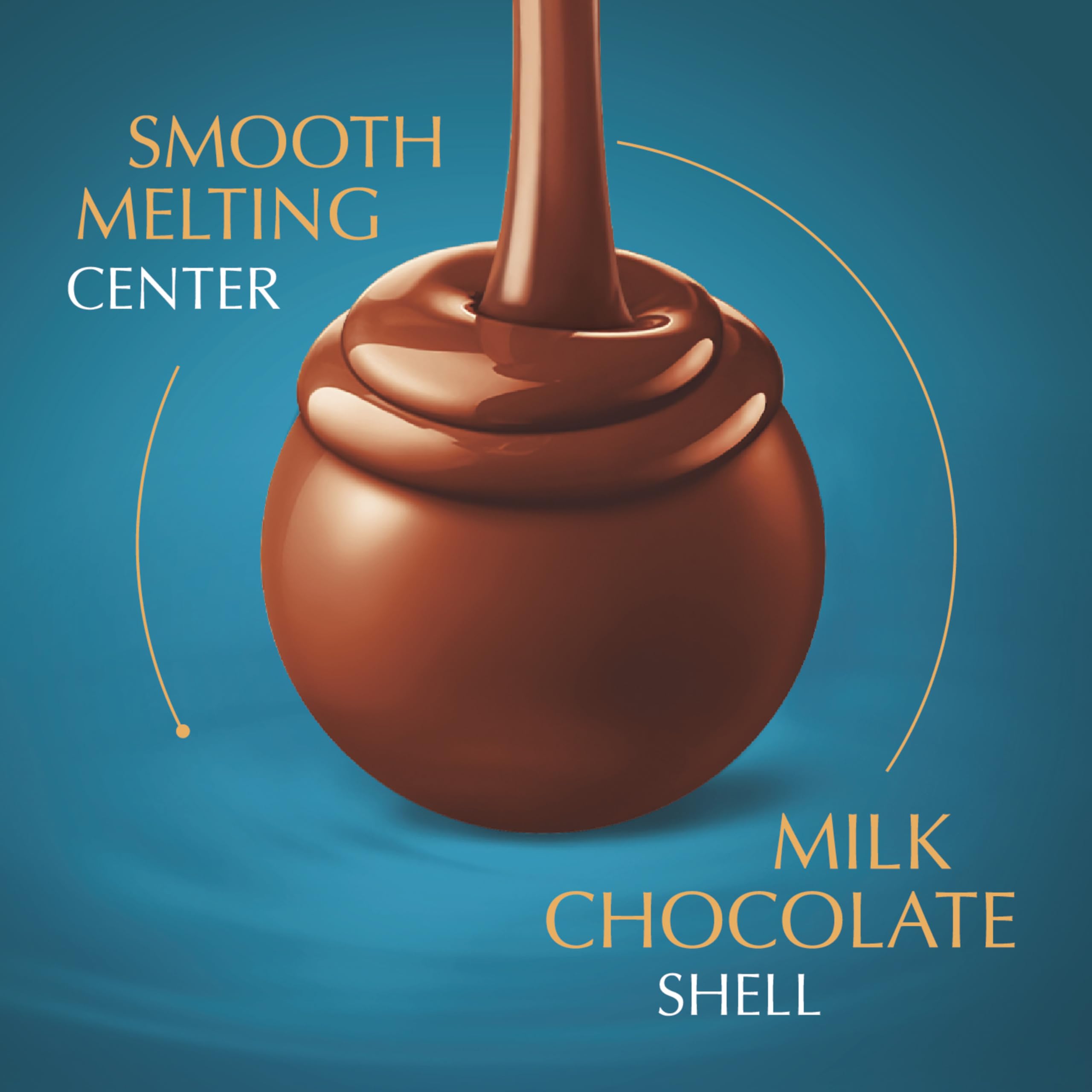 Lindt LINDOR Dark Chocolate Candy Truffles, Dark Chocolate with Smooth, Melting Truffle Center, 25.4 oz., 60 Count