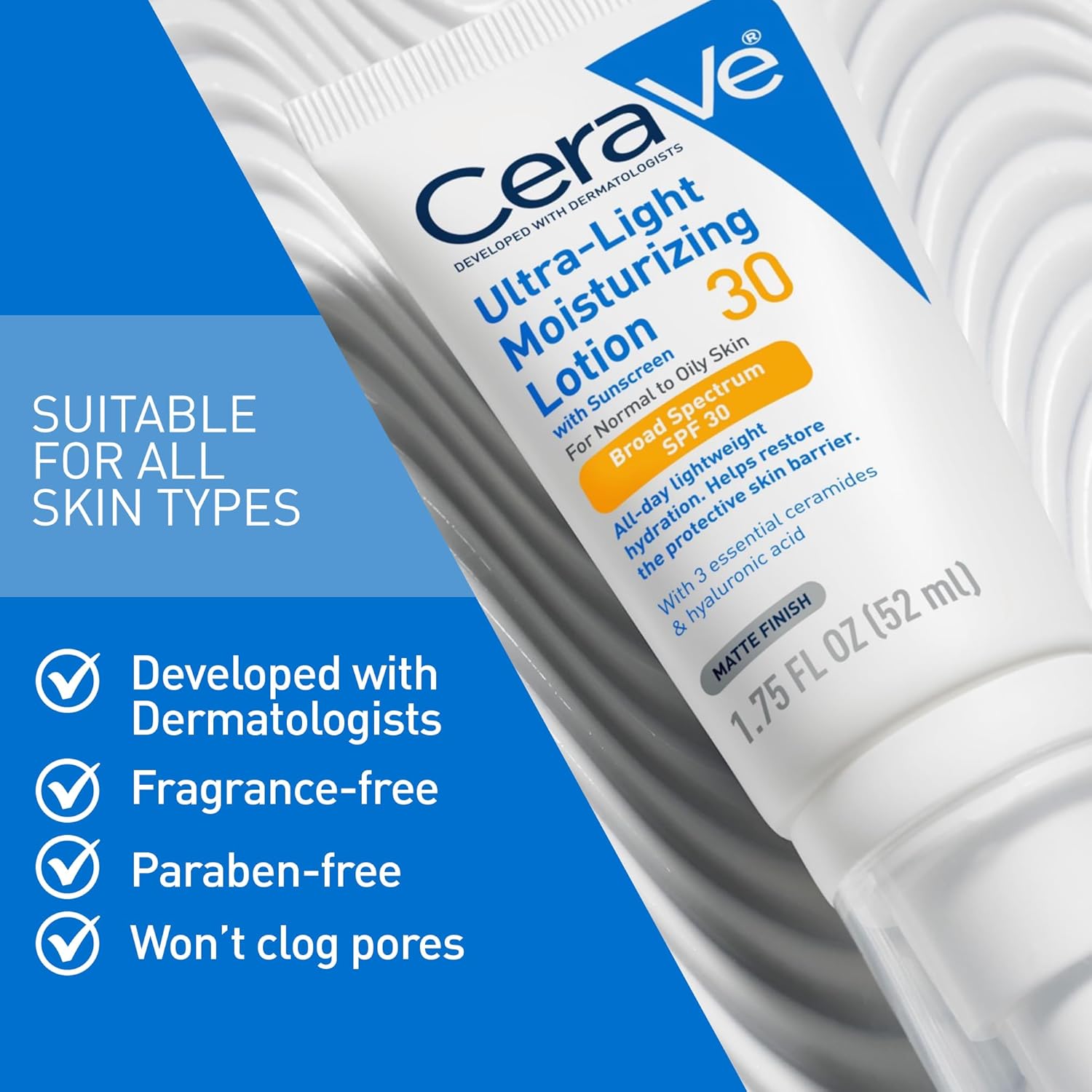 Cerave Pm Facial Moisturizing Lotion, 3 Oz., Multiplied With Derma Roller, 3 Fl Oz (Pack Of 1)
