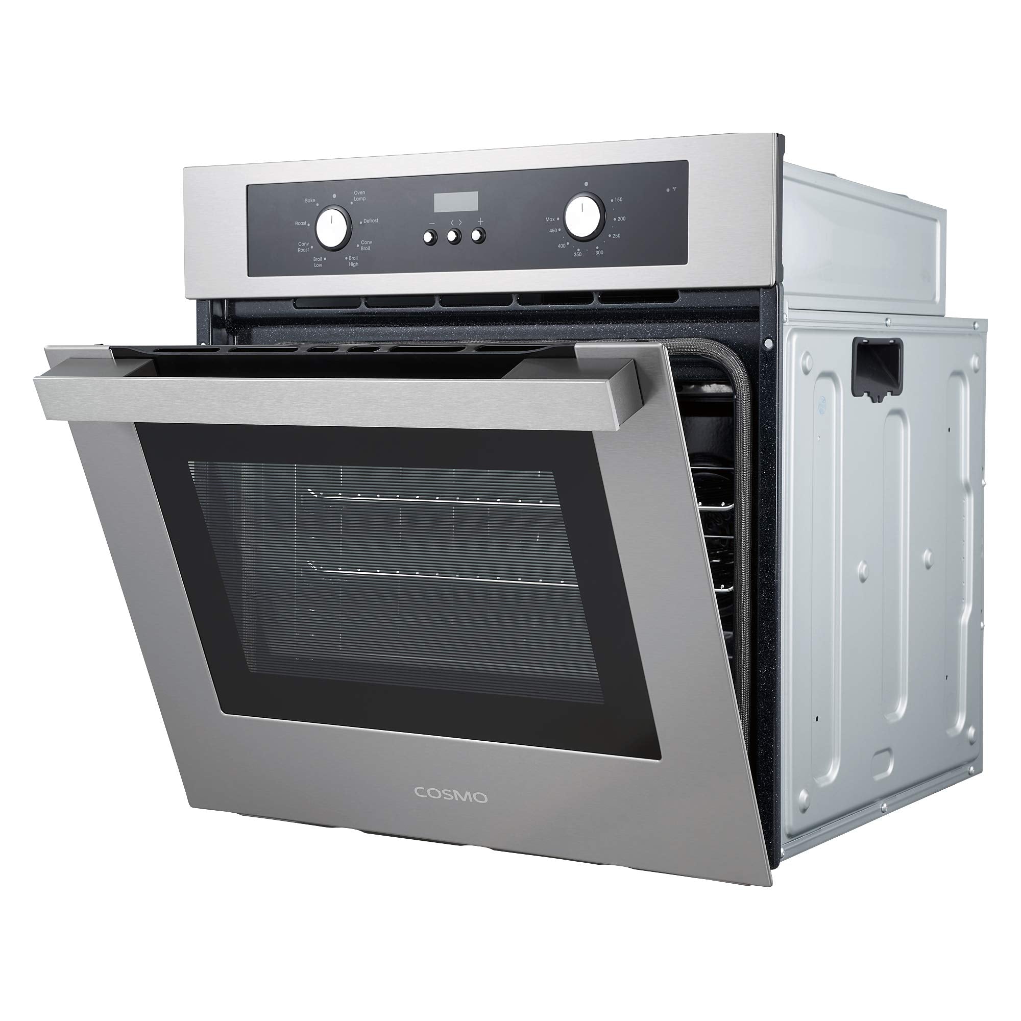 COSMO C51EIX 24 in. Lumin Collection 24 in. Lumin Collection 2.9 cu. ft. Electric Wall Oven, 8 Functions & Turbo True European Convection in Stainless Steel