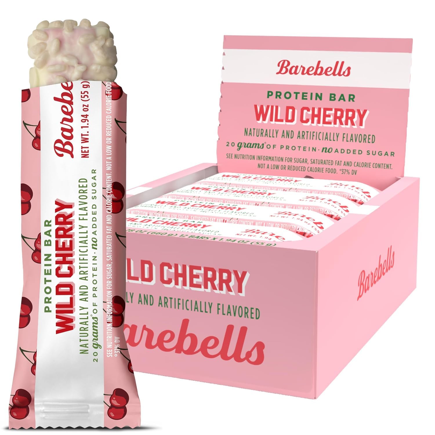 Barebells Protein Bars Salty Peanut - 12 Count, 20g High Protein Treats - Chocolate Nutrition Bar with 1g Total Sugars - On-The-Go Breakfast or Post-Workout Snack