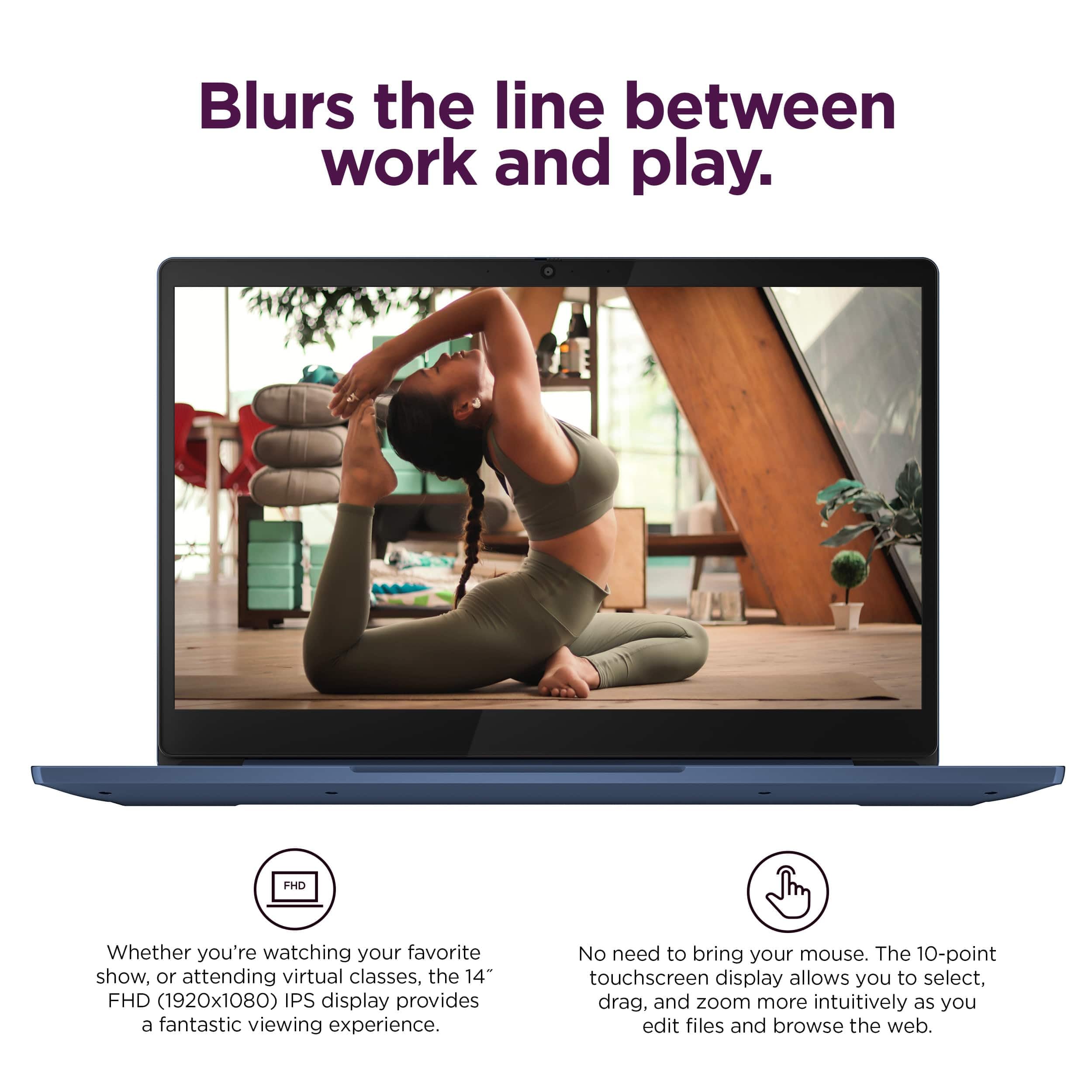 Lenovo IdeaPad 3i Chromebook, 15.6” FHD Display, Intel Celeron N4500, 8GB RAM, 64GB eMMC, 1920x1080 px, 720p Camera, Chrome OS, Abyss Blue