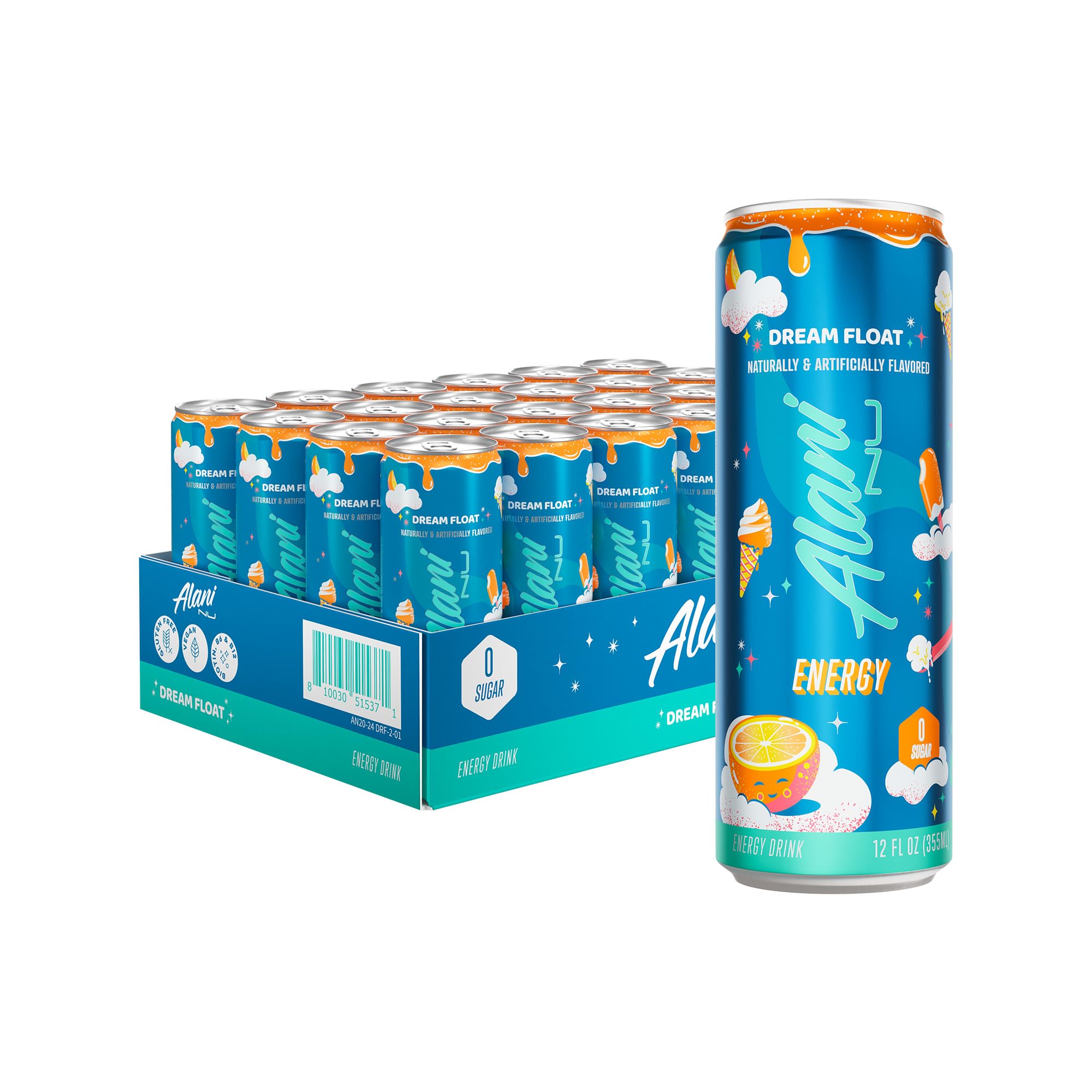 Alani Nu CHERRY TWIST Sugar Free, Low Calorie Energy Drinks, 200mg Caffeine, Biotin B Vitamins, Zero Sugar, 15 Calories, 12 Fl Oz Cans, 12 Pack0
