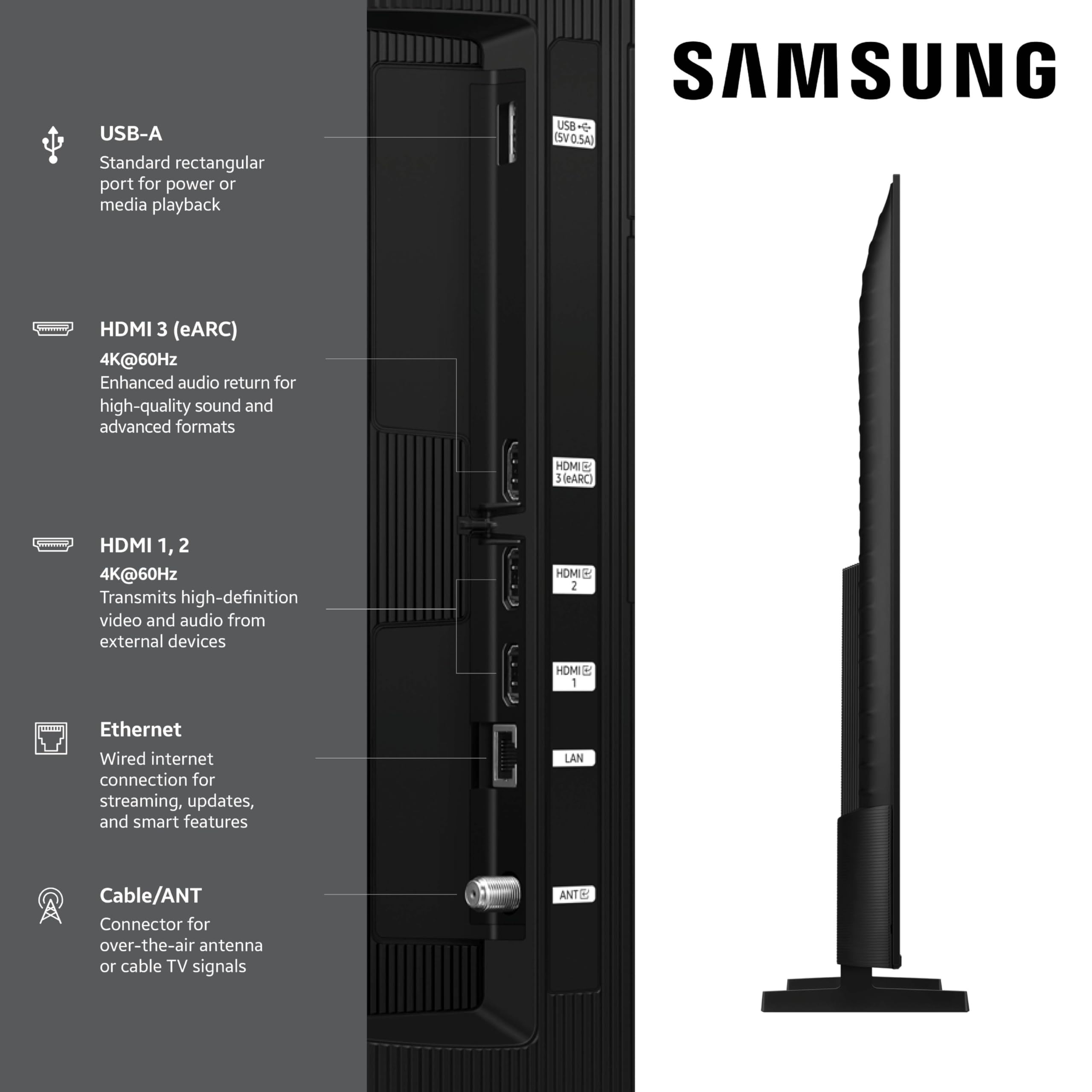 Samsung 65-Inch Class QLED Q7F Series Samsung Vision AI Smart TV (2025 Model, 65Q7F) Quantum HDR, Object Tracking Sound Lite, Q4 AI Gen1 Processor, 4K upscaling, Gaming Hub, Alexa Built-in