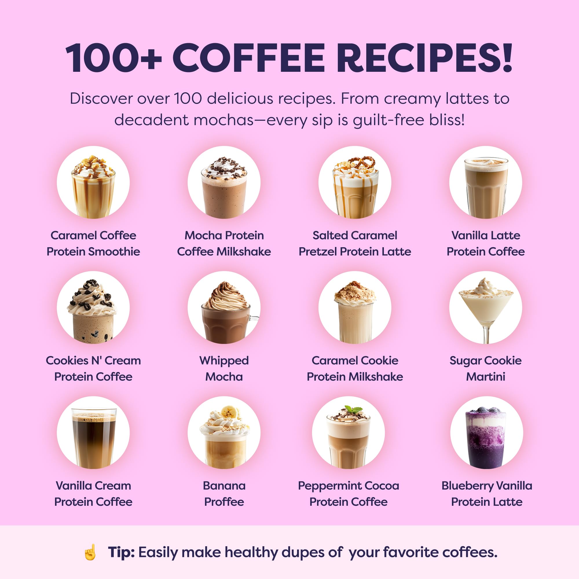 Caramel Protein Iced Coffee - Premium Whey Protein & Instant Iced Coffees - 100% Natural Cold Brew - Zero Artificial Flavors & Sweeteners, 80 mg Caffeine Per Serving, No Added Sugar, 20 Servings
