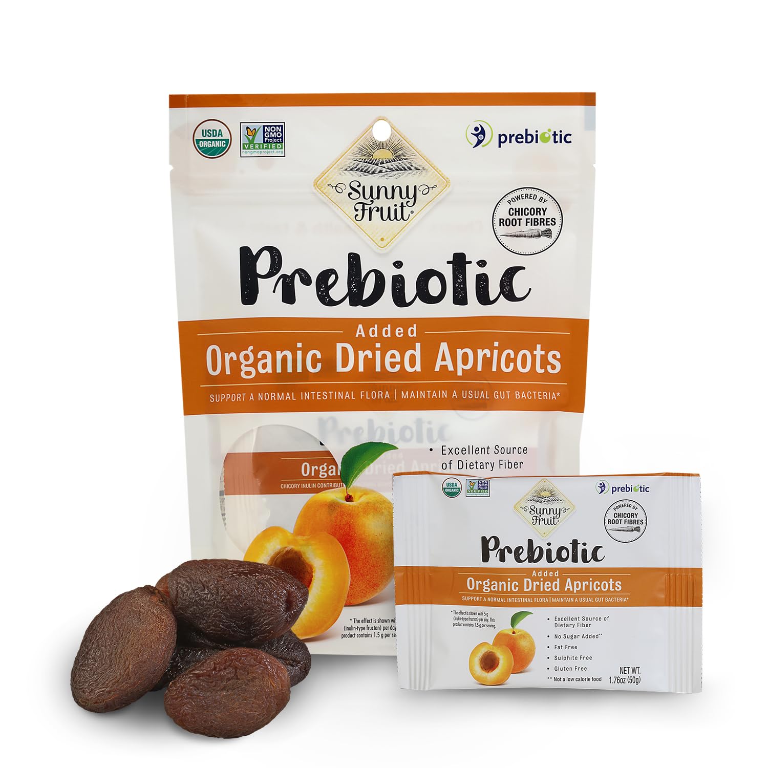 Sunny Fruit Soft Organic Turkish Dried Apricots, 2 Pound Bulk Bag | No Preservatives, No Sugar Added, No Sulfides | Healthy, Naturally Sweet Snack | ORGANIC, NON-GMO, VEGAN, HALAL, KOSHER
