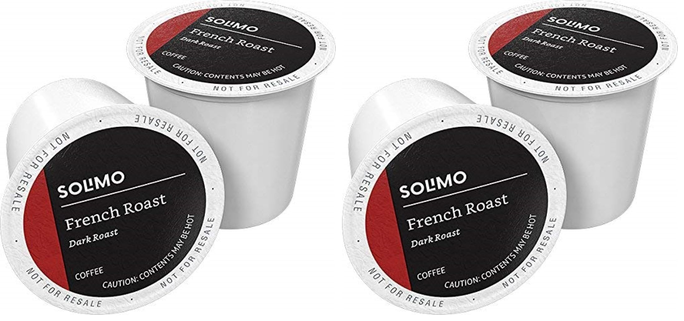 Amazon Brand - Solimo Dark Roast Coffee Pods, Compatible with Keurig 2.0 K-Cup Brewers 100 Count(Pack of 1)