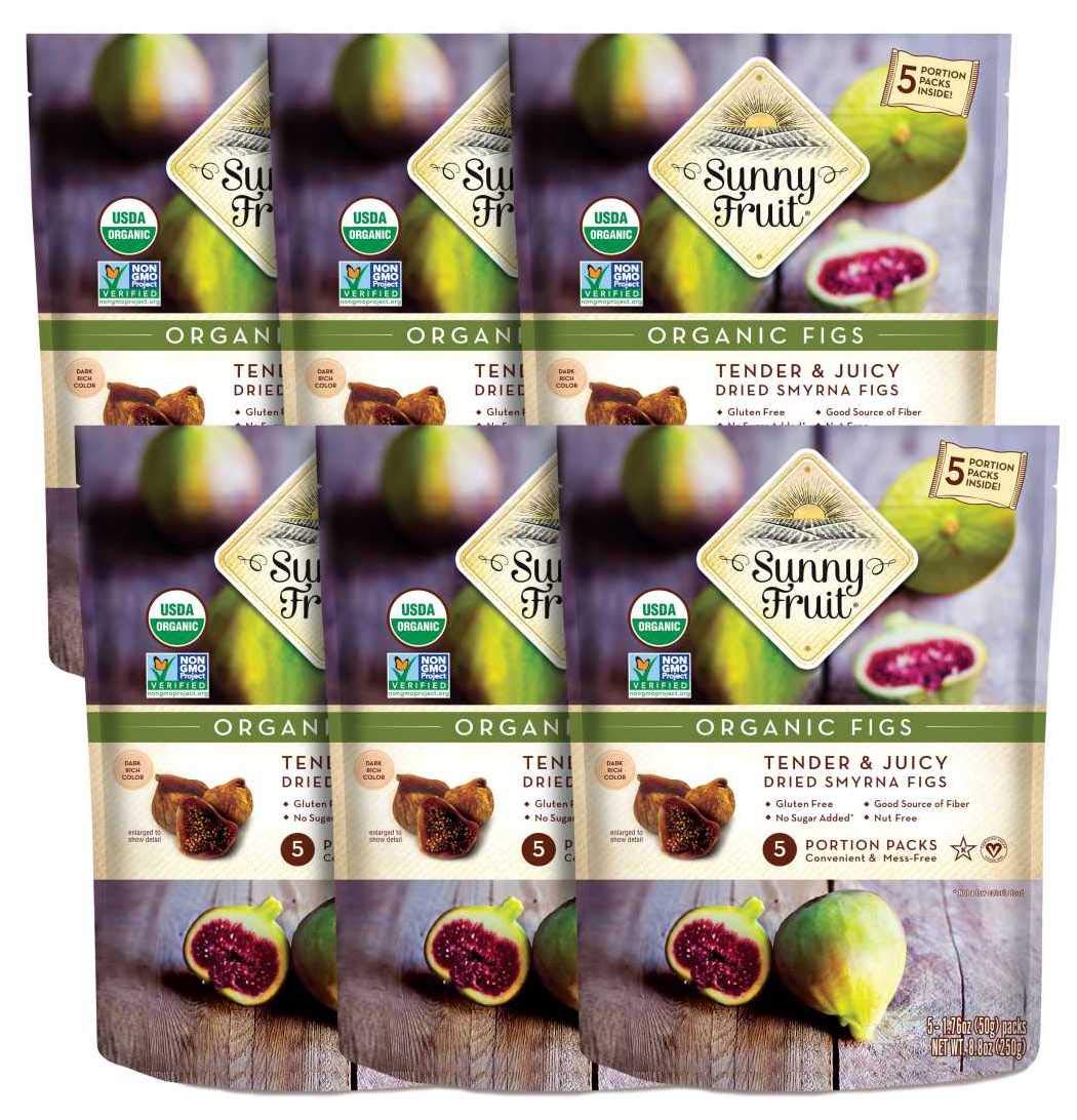 Sunny Fruit Soft Organic Turkish Dried Figs, 2.5 Pound Bulk Bag | No Preservatives, No Sugar Added | Healthy, Naturally Sweet Snack | Whole Dried Fruits | ORGANIC, NON-GMO, VEGAN, HALAL, KOSHER