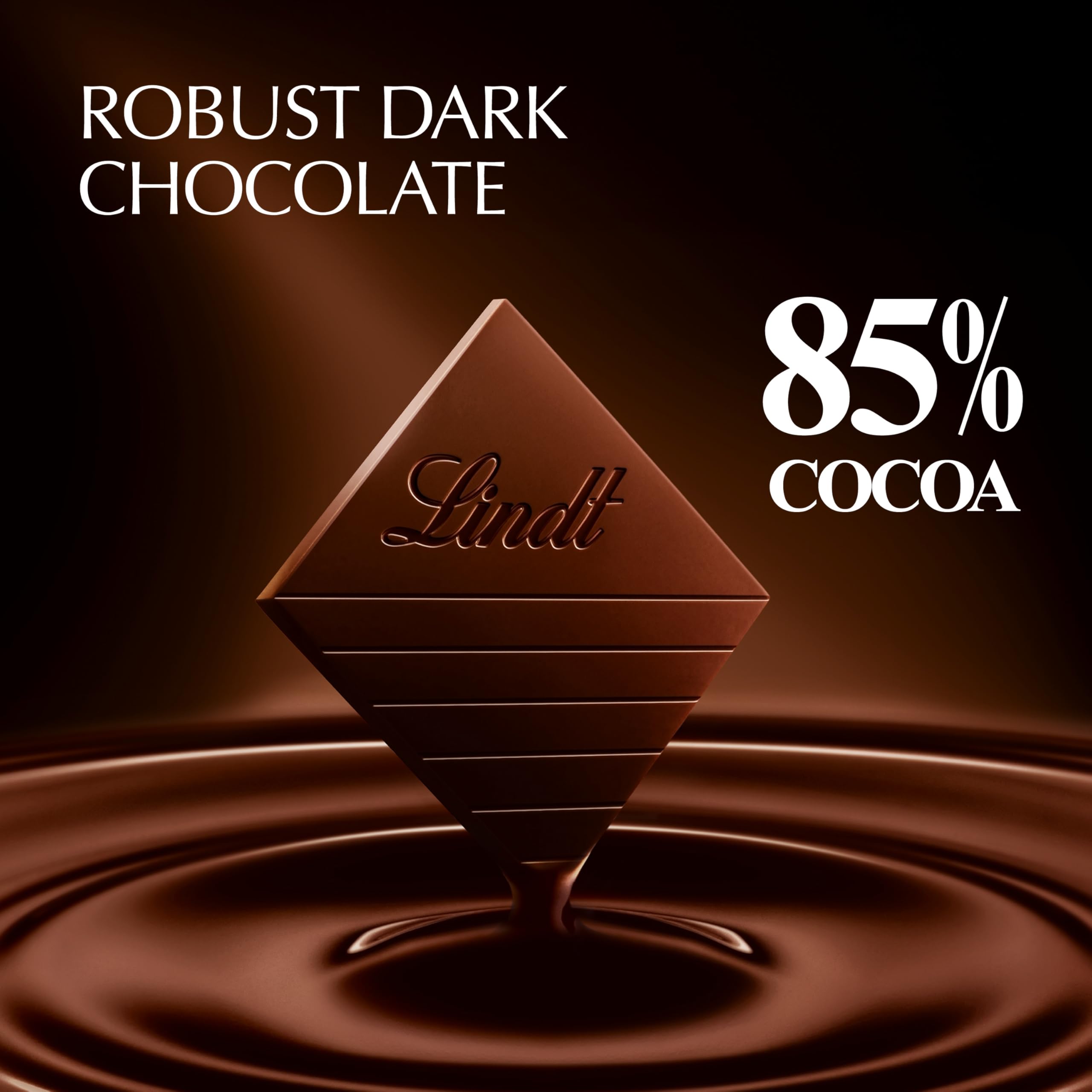 Lindt EXCELLENCE 85% Cocoa Dark Chocolate Bar, Dark Chocolate Candy, 3.5 oz. (12 Pack)