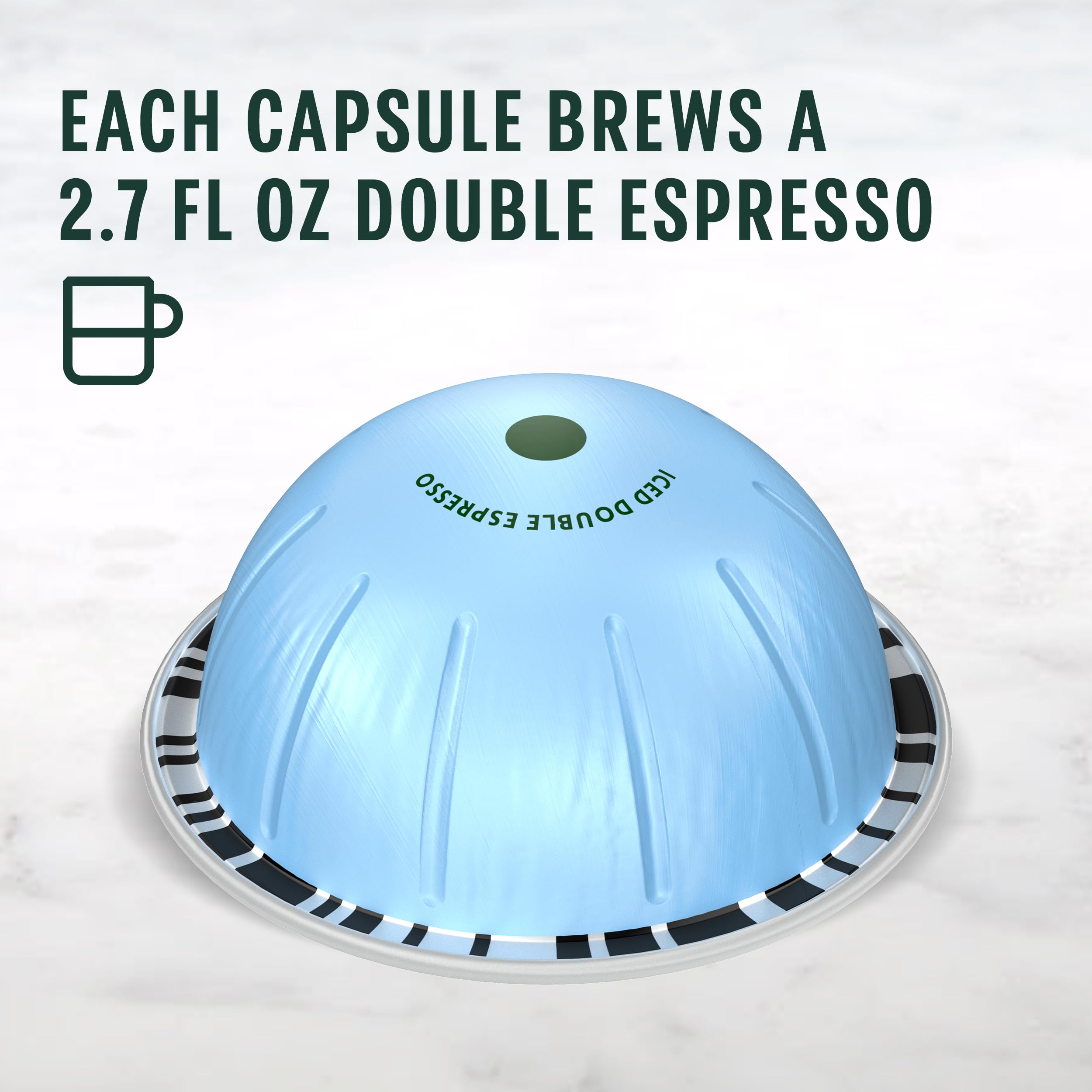 Starbucks by Nespresso Vertuo, Blonde Roast Espresso, 50-count Espresso Pods, Brews, 1.35 oz.