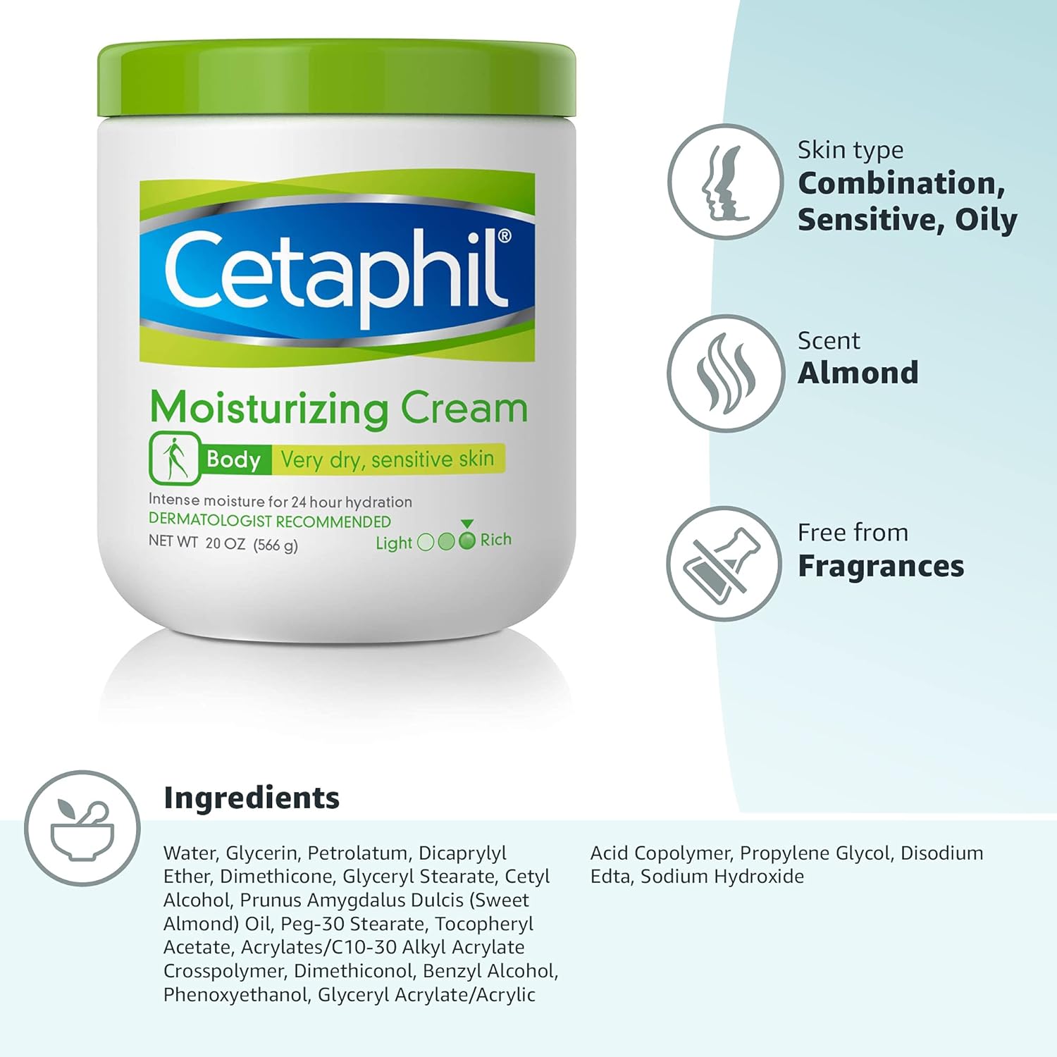 Cetaphil Moisturizing Cream 453g (Pack of 2)