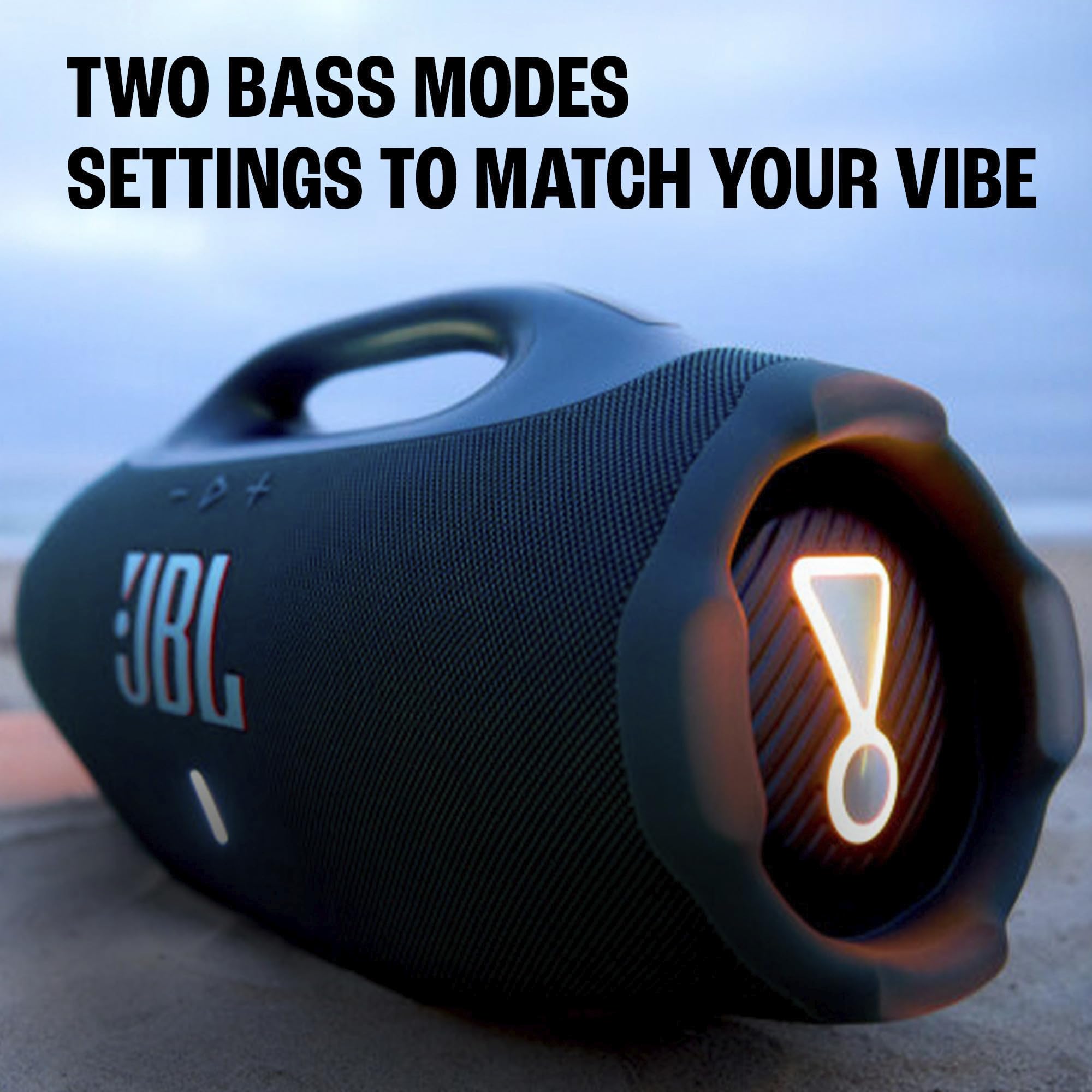 JBL Boombox 4 - Most Powerful Portable Waterproof Speaker with Massive Pro Sound, Up to 34 Hours of Playtime, & Multi-Speaker Connection by Auracast™ (Black)