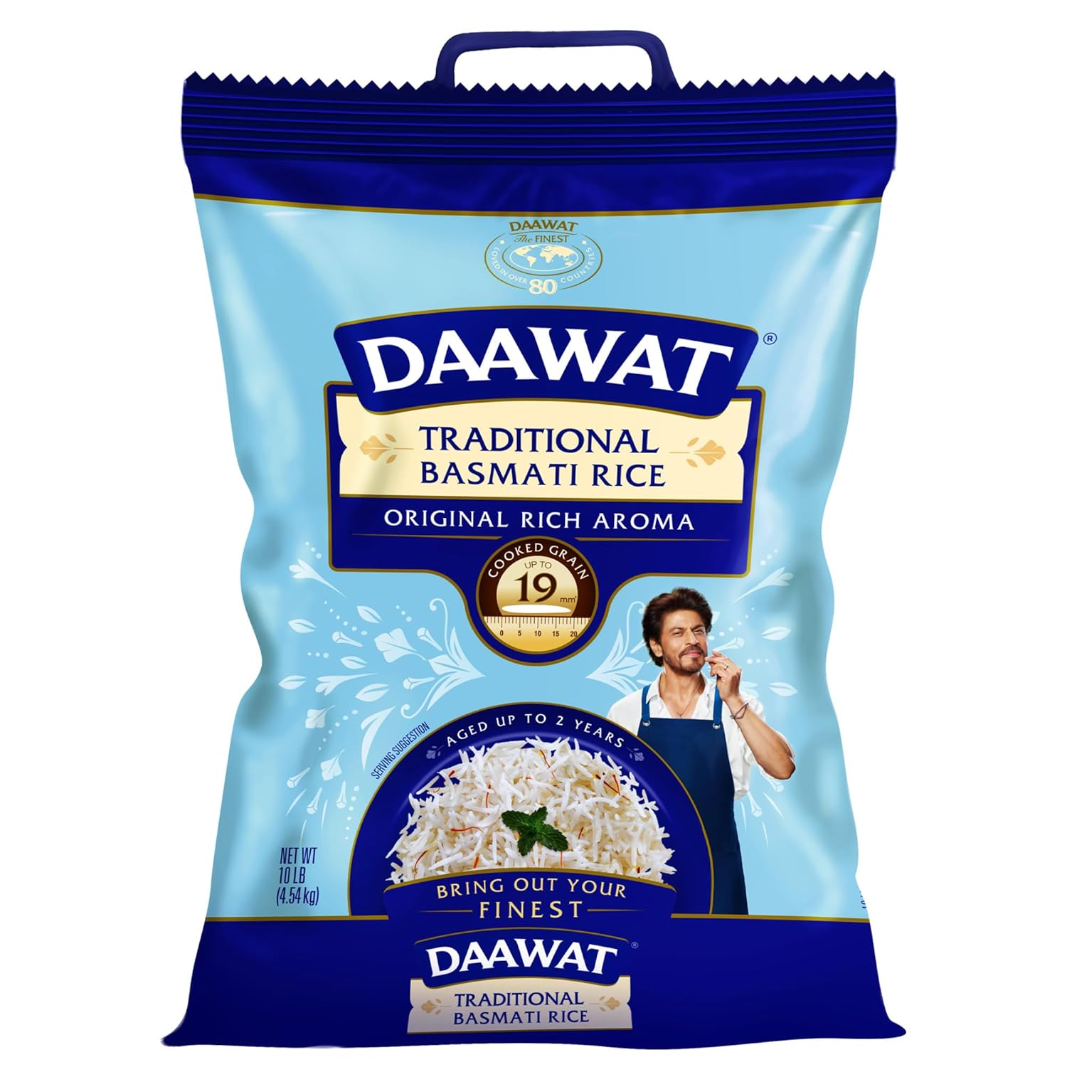 Daawat Ultima Basmati White Rice - Authentic Extra Long Grain Basmati Rice - 10 lb Bag