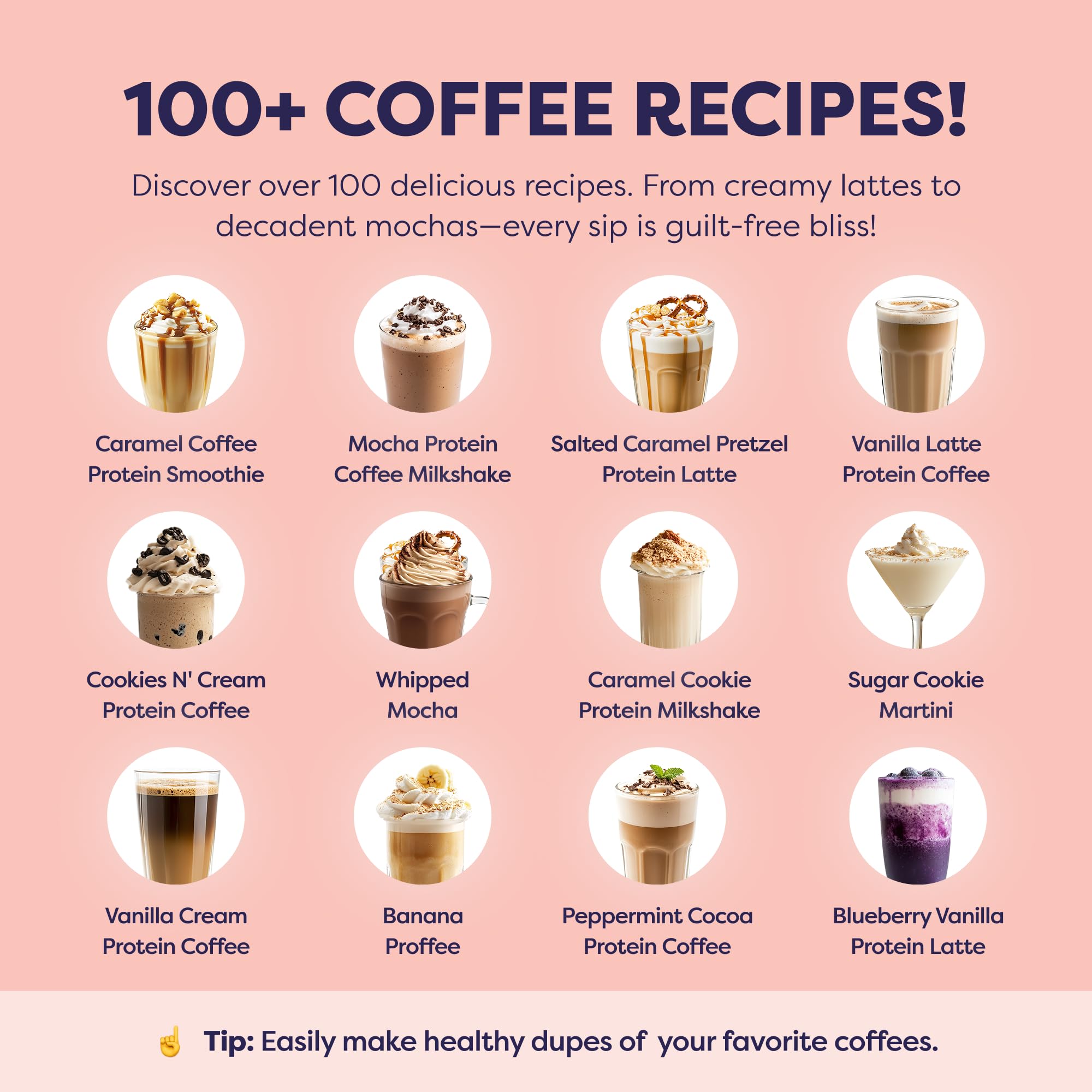 Caramel Protein Iced Coffee - Premium Whey Protein & Instant Iced Coffees - 100% Natural Cold Brew - Zero Artificial Flavors & Sweeteners, 80 mg Caffeine Per Serving, No Added Sugar, 20 Servings