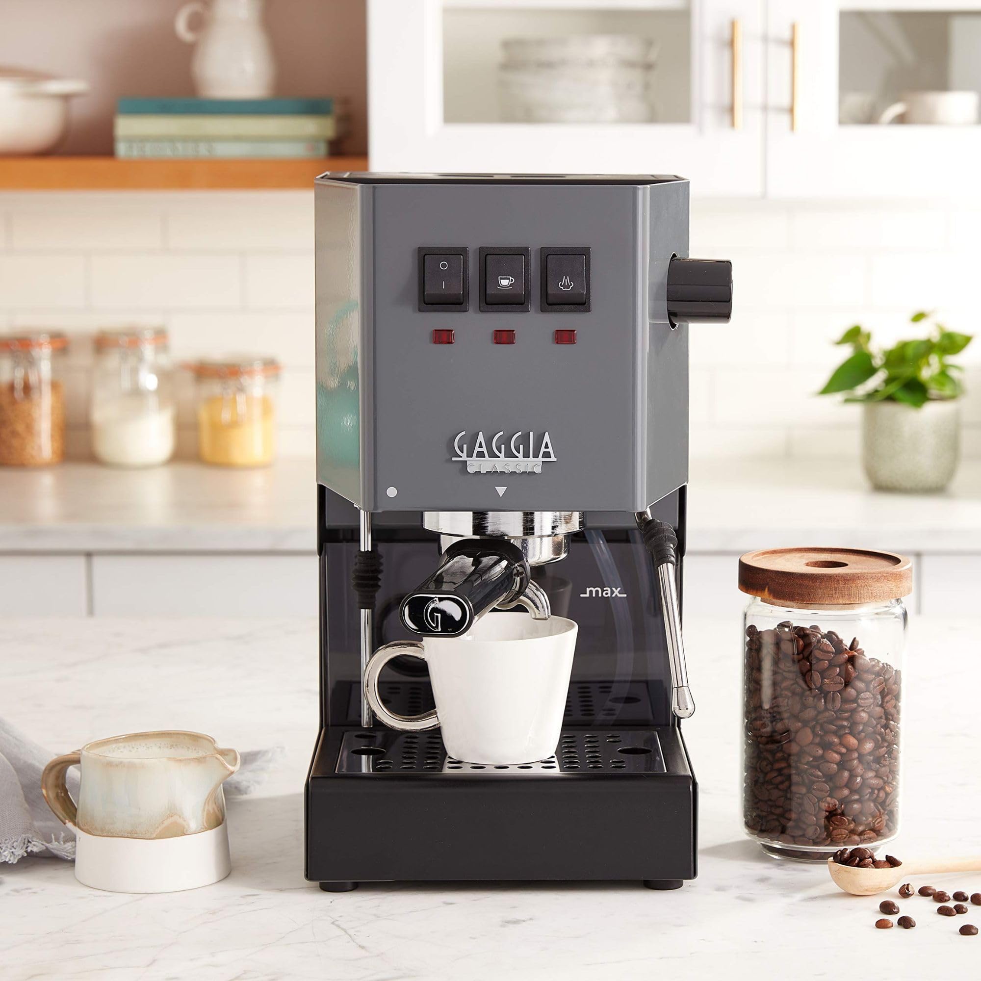 Gaggia RI9380/46 E24 Espresso Machine, Brushed Stainless Steel