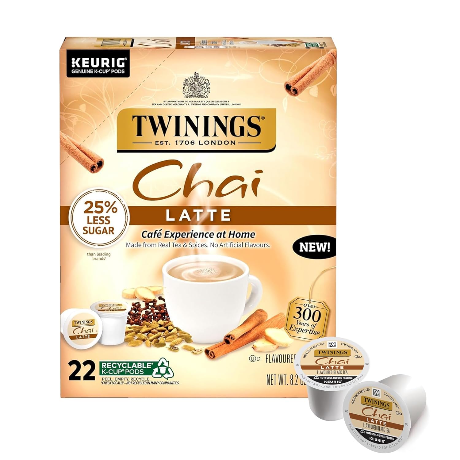 Twinings English Breakfast Black Tea K-Cup Pods for Keurig, 24 Count (Pack of 1), Smooth, Flavourful, Robust, Caffeinated, Enjoy Hot or Iced