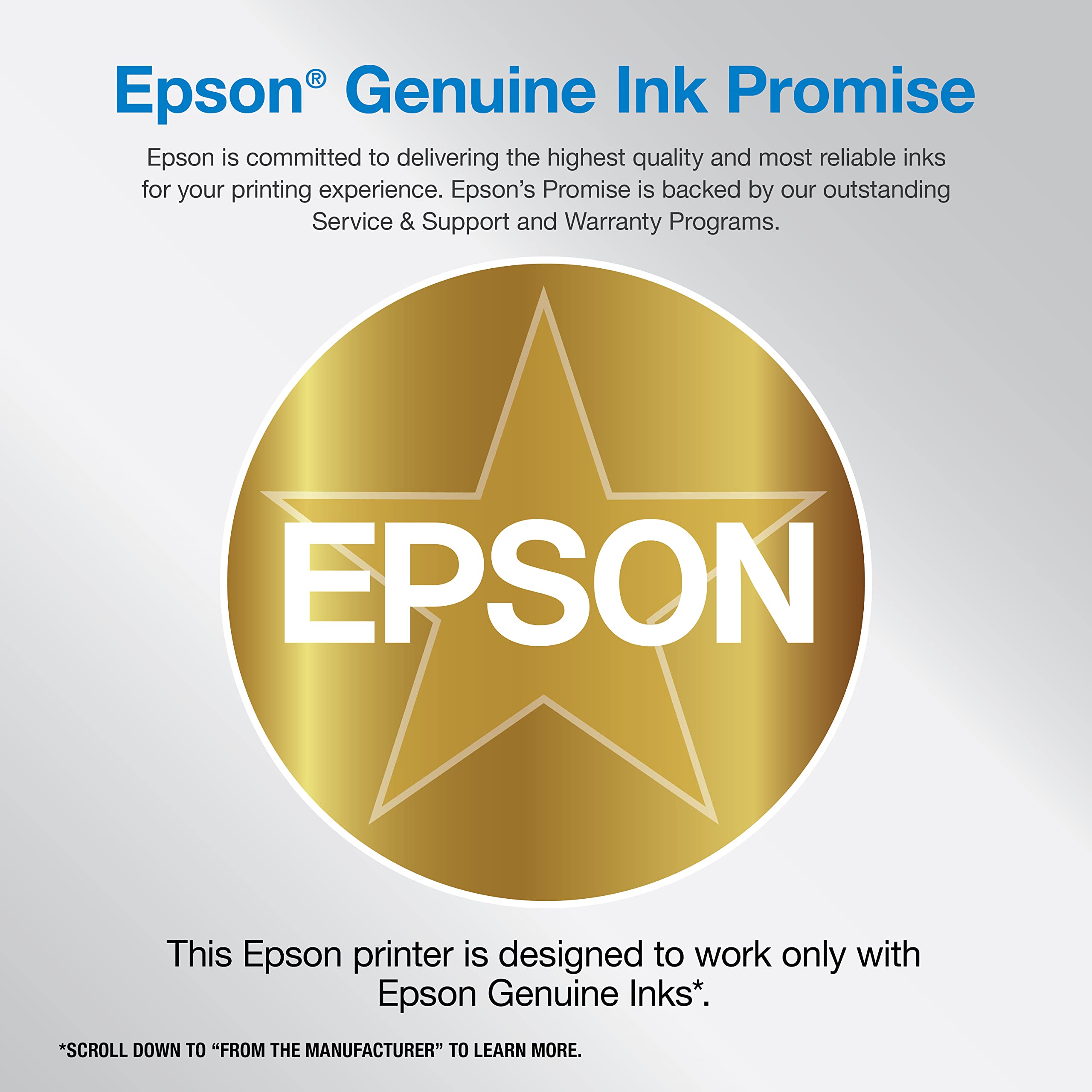 Epson Workforce Pro WF-7840 Wireless All-in-One Wide-Format Printer with Auto 2-Sided Print up to 13" x 19", Copy, Scan and Fax, 50-Page ADF, 500-sheet Paper Capacity, 4.3" Screen