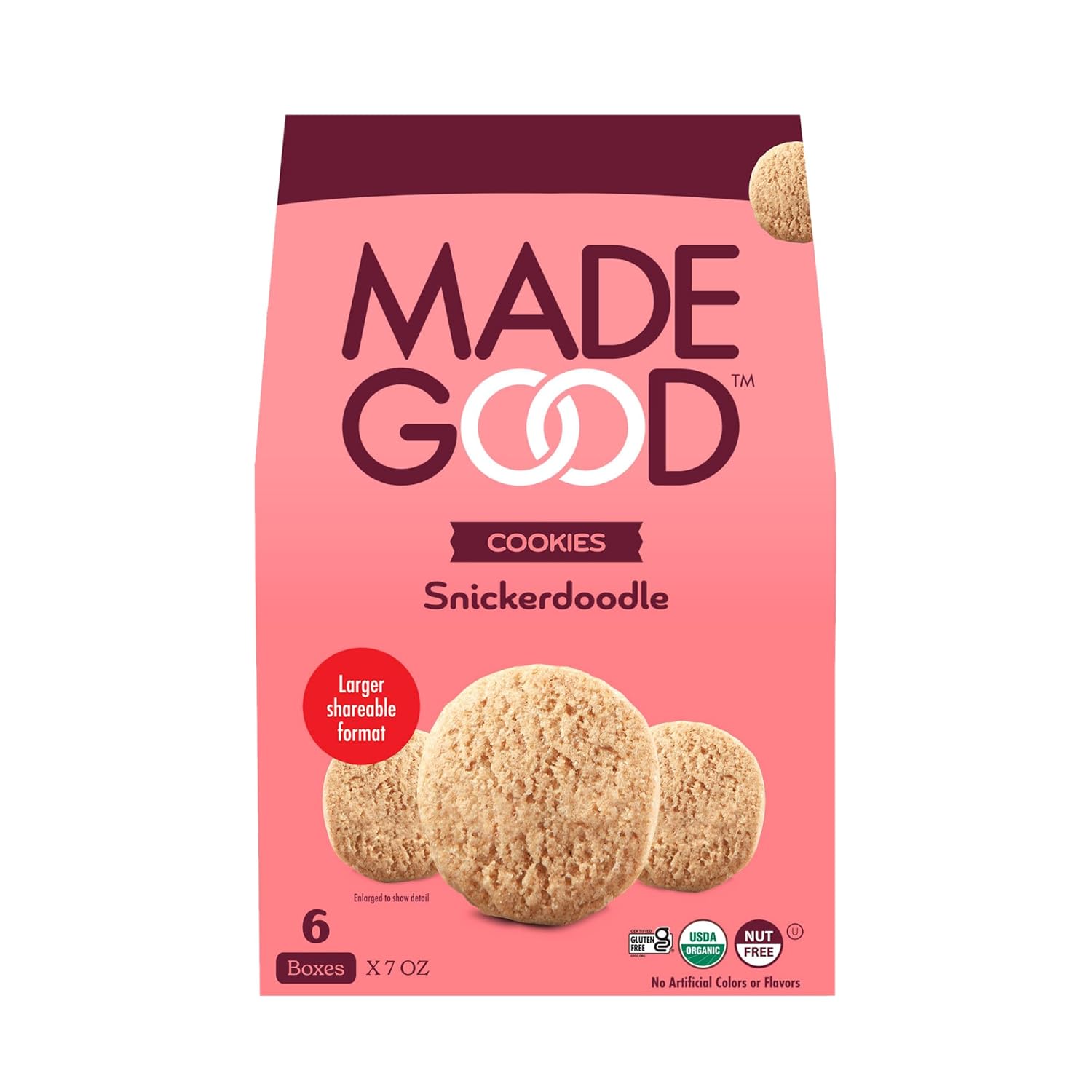 MadeGood Chocolate Chip Crunchy Cookies, 7 Ounce (6 Pouches) Organic and Gluten Free Snacks