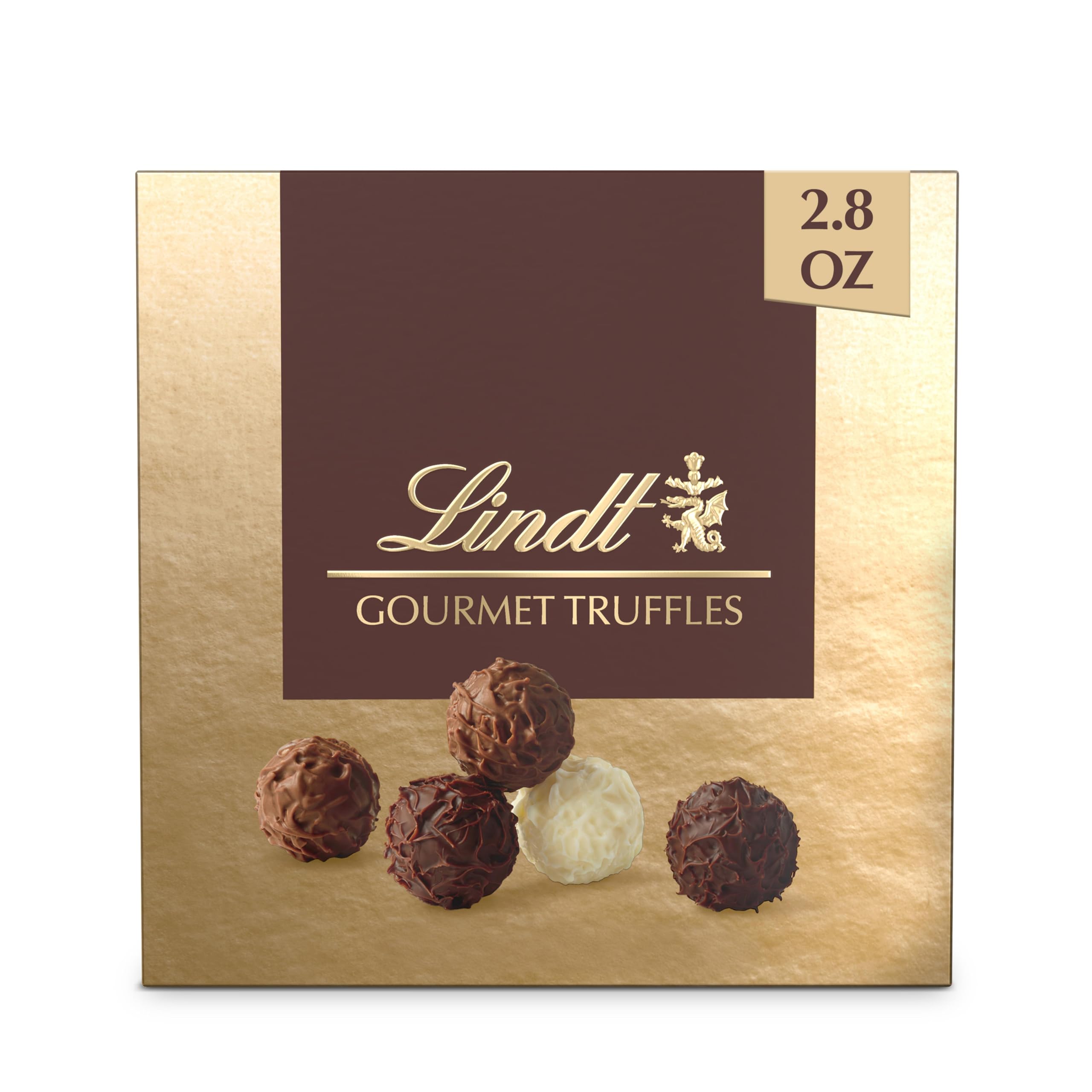 Lindt Gourmet Truffles Chocolate Candy Truffles, Assorted Chocolate Truffles, Christmas Candy, 14.7 oz. Gift Box