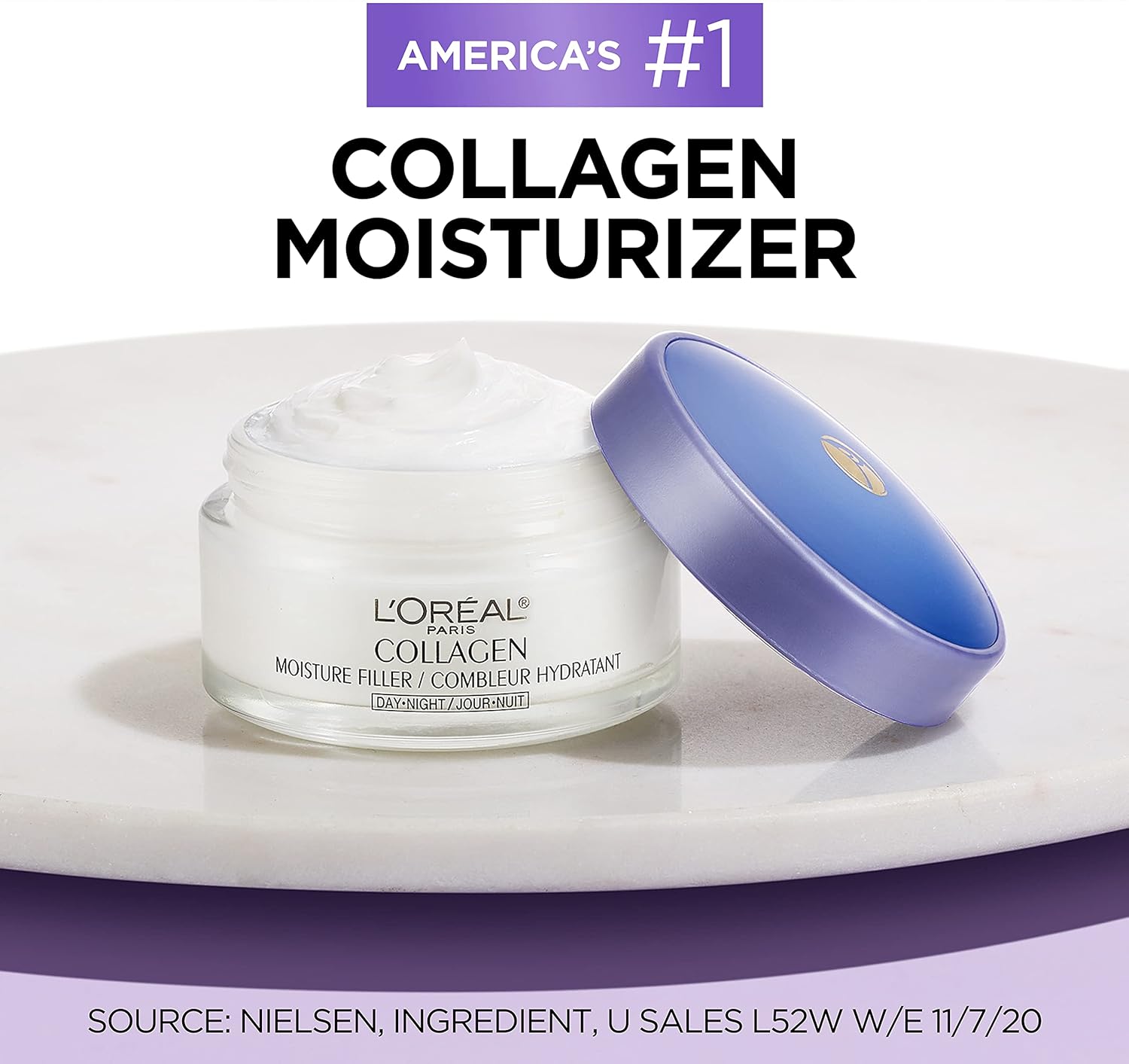 L'Oreal Paris Collagen Moisture Filler Day/Night Cream, 1.7-Fluid Ounce