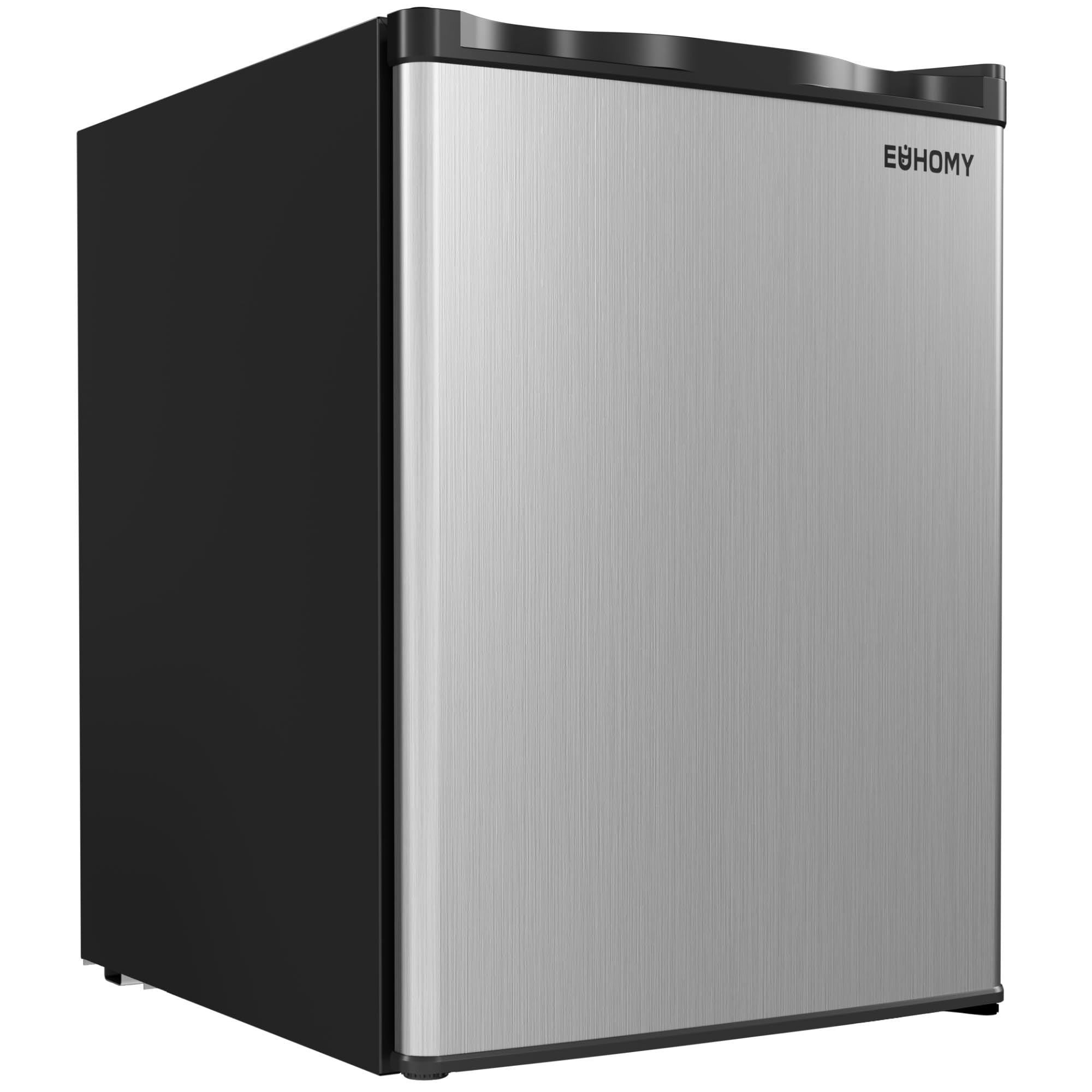 EUHOMY 1.1 Cubic Feet Mini Freezer, Countertop, Single Door Compact Upright Freezer with Reversible Door, Removable Shelves, Small freezer for Home/Dorms/Apartment/Office, New Black