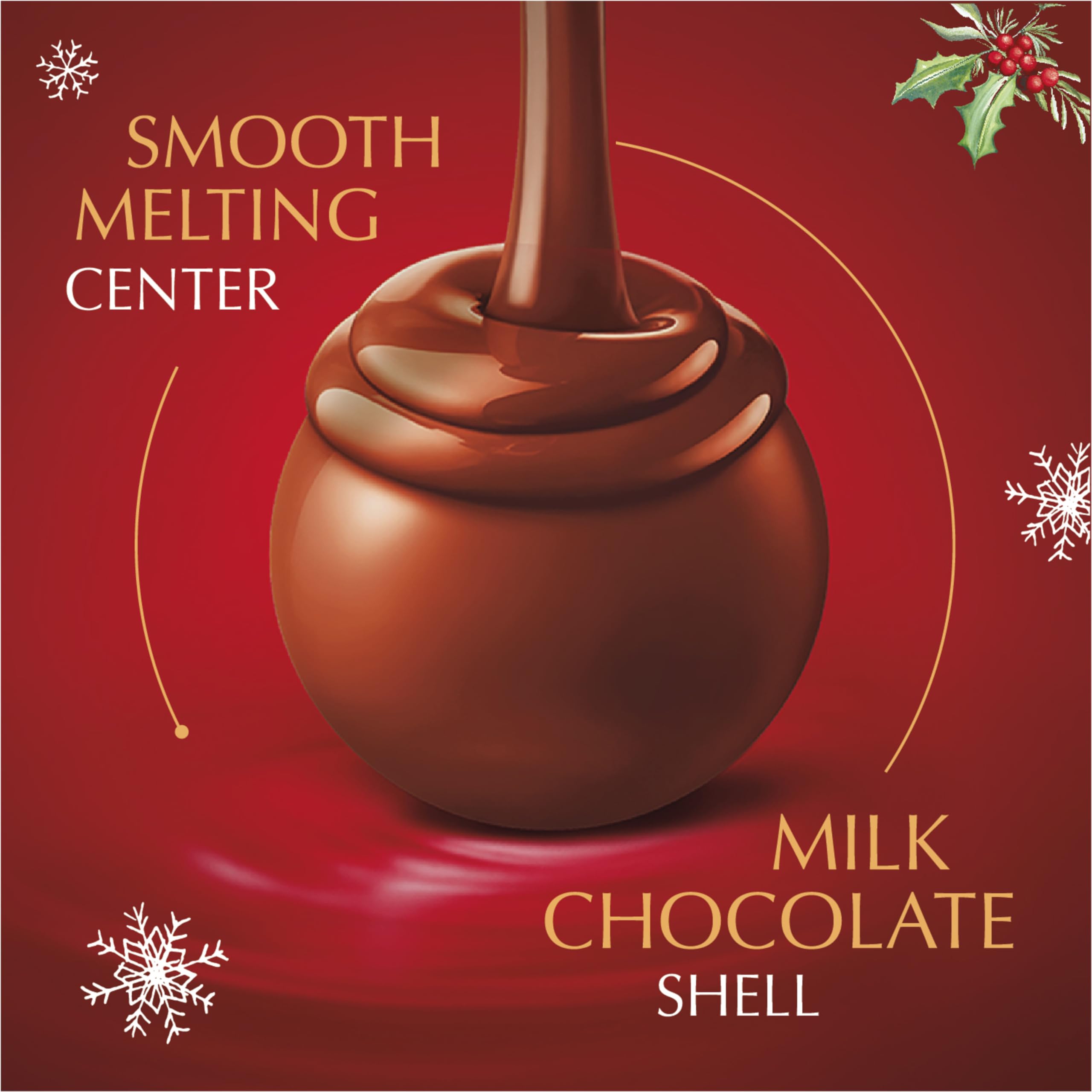 Lindt LINDOR Dark Chocolate Candy Truffles, Dark Chocolate with Smooth, Melting Truffle Center, 25.4 oz., 60 Count