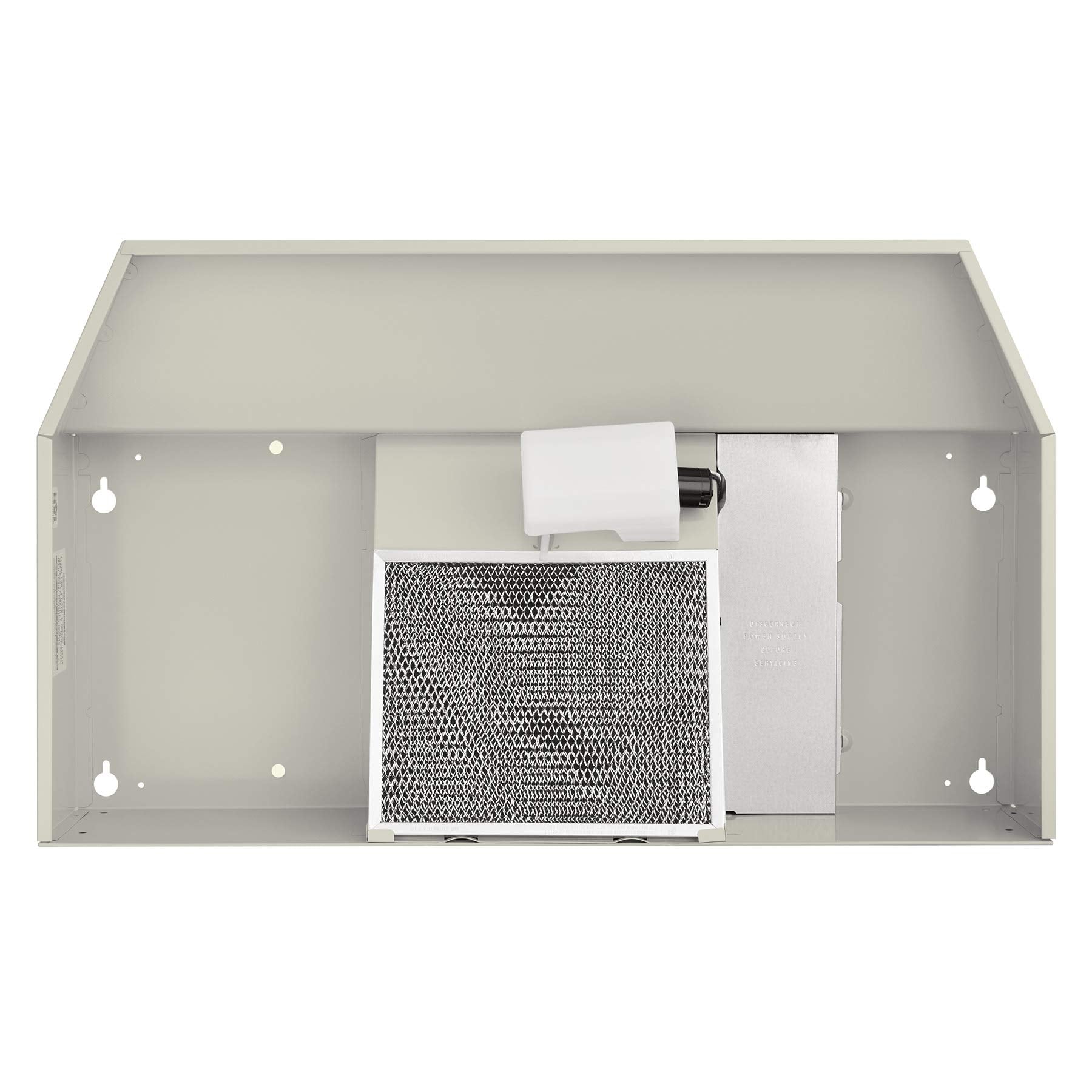 Broan-NuTone 413001 Non-Ducted Ductless Range Hood with Lights Exhaust Fan for Under Cabinet, 30-Inch, White