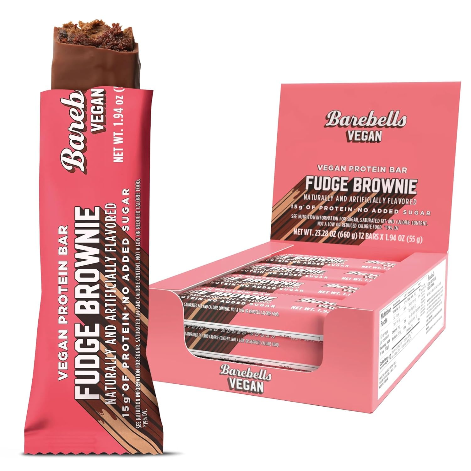 Barebells Protein Bars Salty Peanut - 12 Count, 20g High Protein Treats - Chocolate Nutrition Bar with 1g Total Sugars - On-The-Go Breakfast or Post-Workout Snack