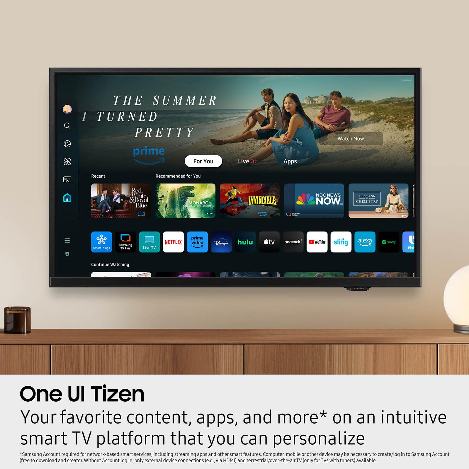 SAMSUNG 32-Inch Class Full HD F6000 Smart TV (2025 Model) HDR, Object Tracking Sound Lite, Knox Security, One UI Tizen, Smart TV