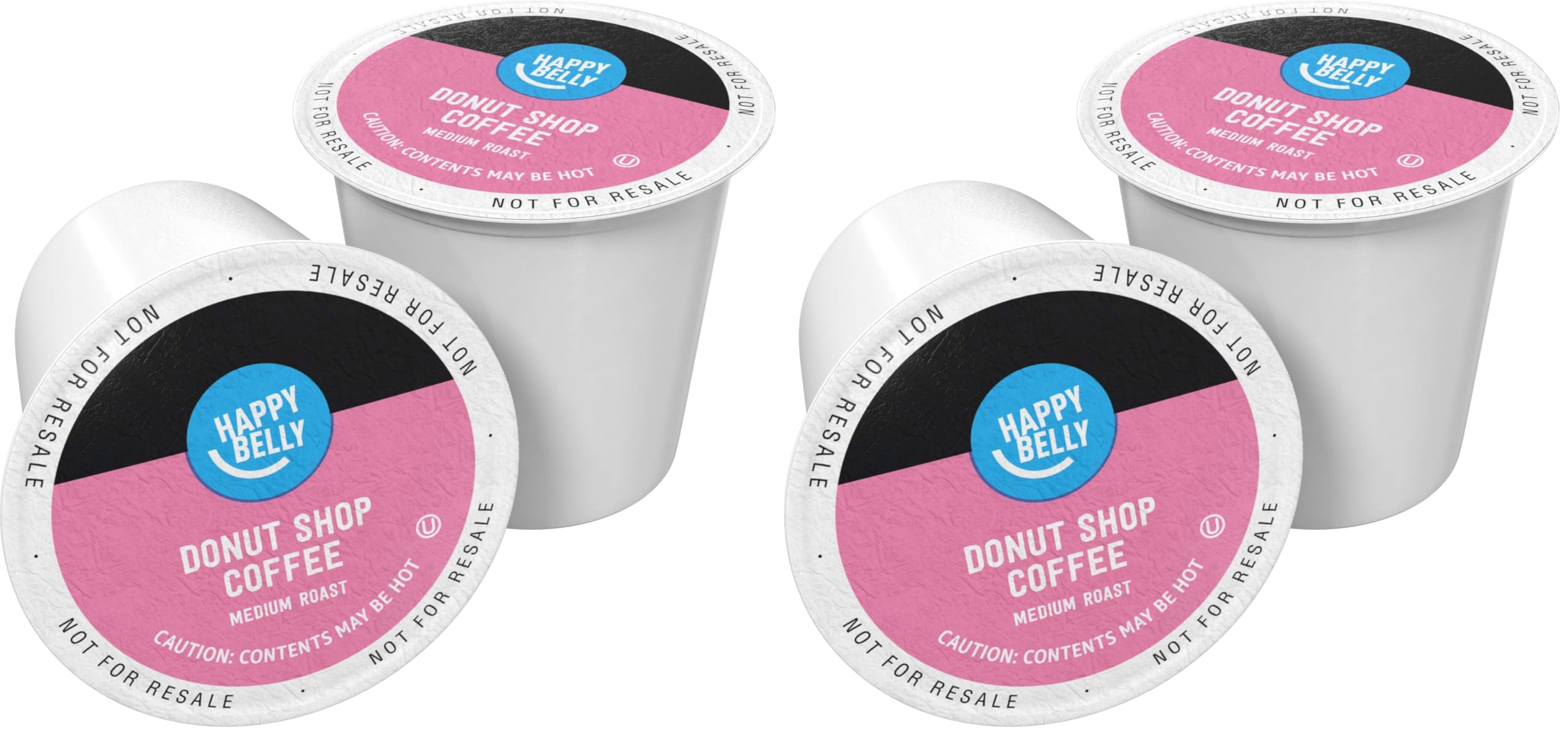 Amazon Brand - Happy Belly Dark Roast Coffee Pods, Compatible with Keurig 2.0 K-Cup Brewers, 100 Count
