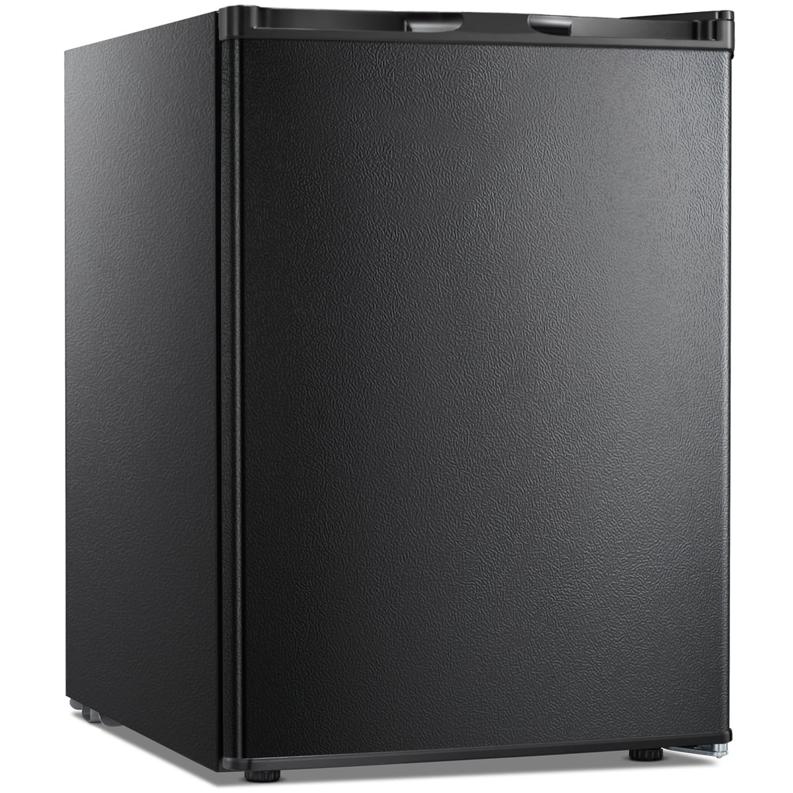Kismile Small Freezer Upright, 3.0 Cu.ft Mini Freezer with Adjustable Thermostat, Removable Shelves, Reversible Single Door, Stand Up Freezer for Bedroom/Home/Dorms/Apartment (Stainless Steel)