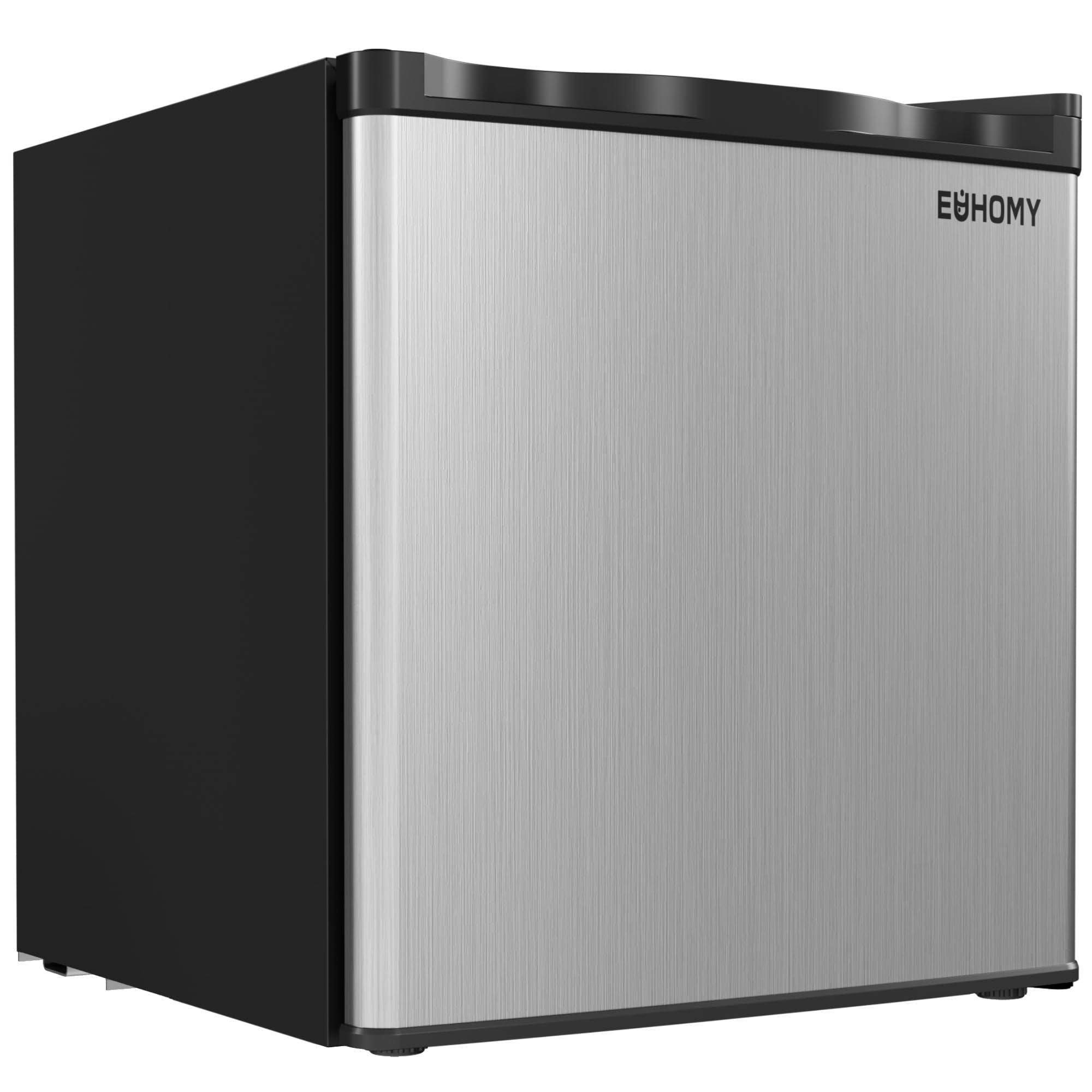 EUHOMY 1.1 Cubic Feet Mini Freezer, Countertop, Single Door Compact Upright Freezer with Reversible Door, Removable Shelves, Small freezer for Home/Dorms/Apartment/Office, New Black