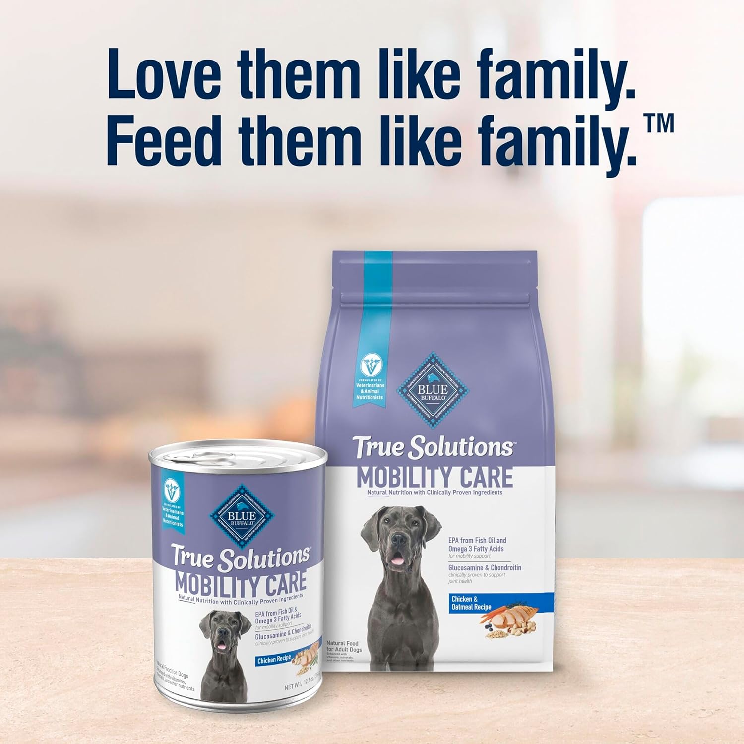 Blue Buffalo True Solutions Mobility Care Wet Dog Food for Adult Dogs, Made with Natural Ingredients, Chicken, 12.5-oz. cans (12 Count)