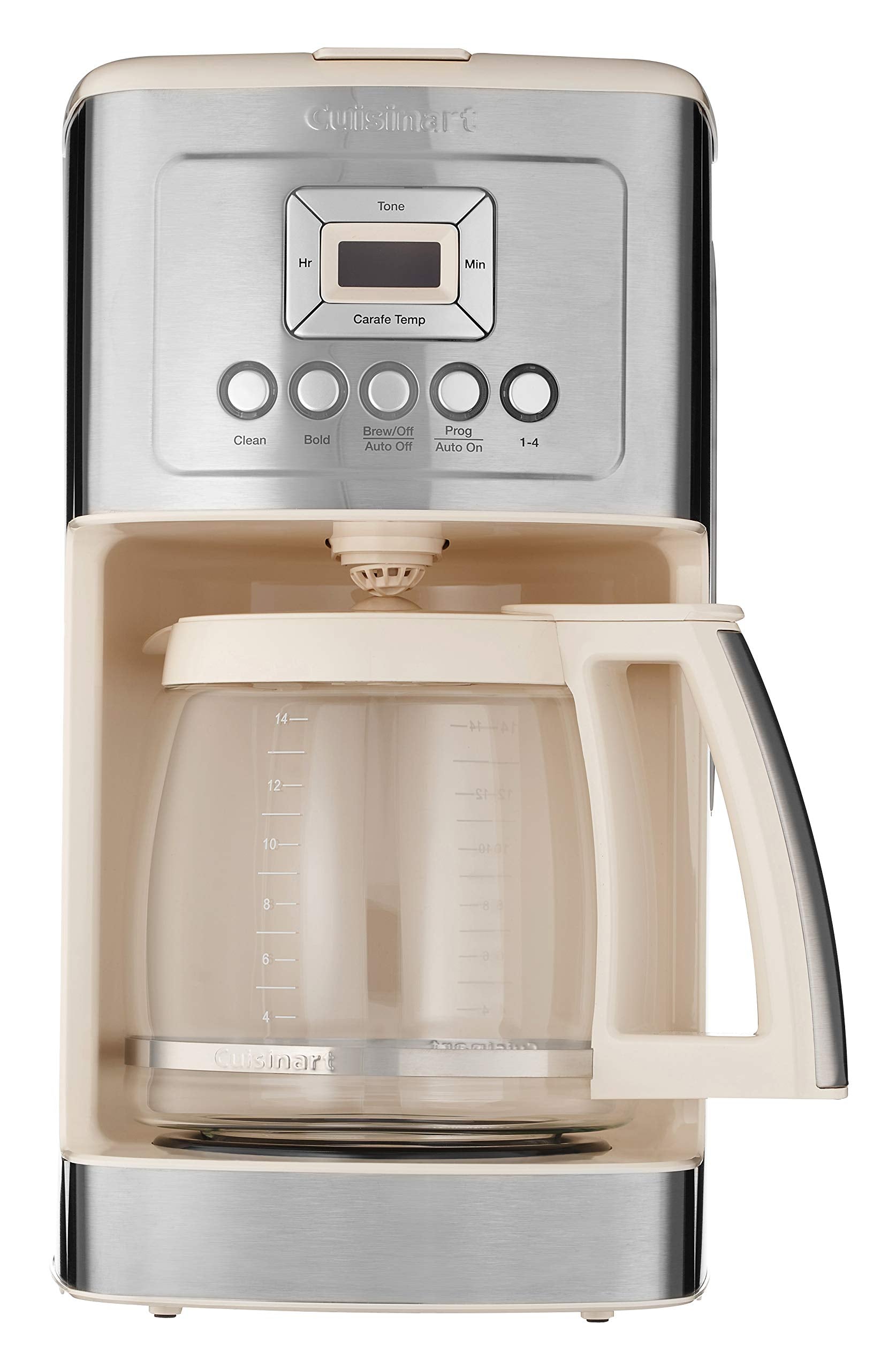 Cuisinart 14-Cup Coffee Maker, Programmable PerfecTemp Glass Carafe Coffee Machine with 1-4 Cup Setting, Brew Strength Control and Pause, Stainless Steel, DCC-3200NAS