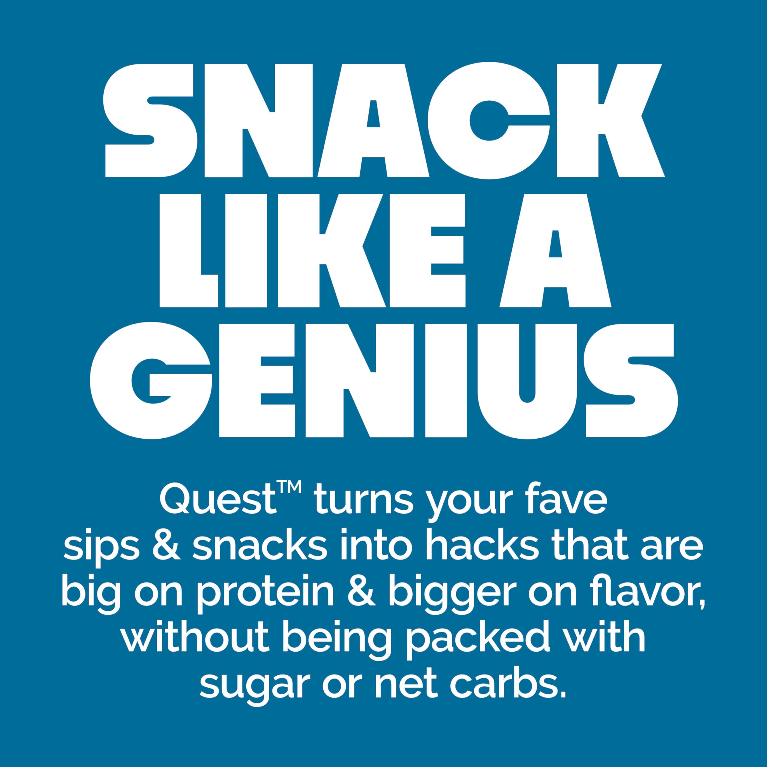 Quest Nutrition Chocolate Chip Dough Cookie Protein Bars, 21g Protein, 1g Sugar, 4g Net Carb, High Fiber, Gluten Free, Keto Friendy, 12 Count
