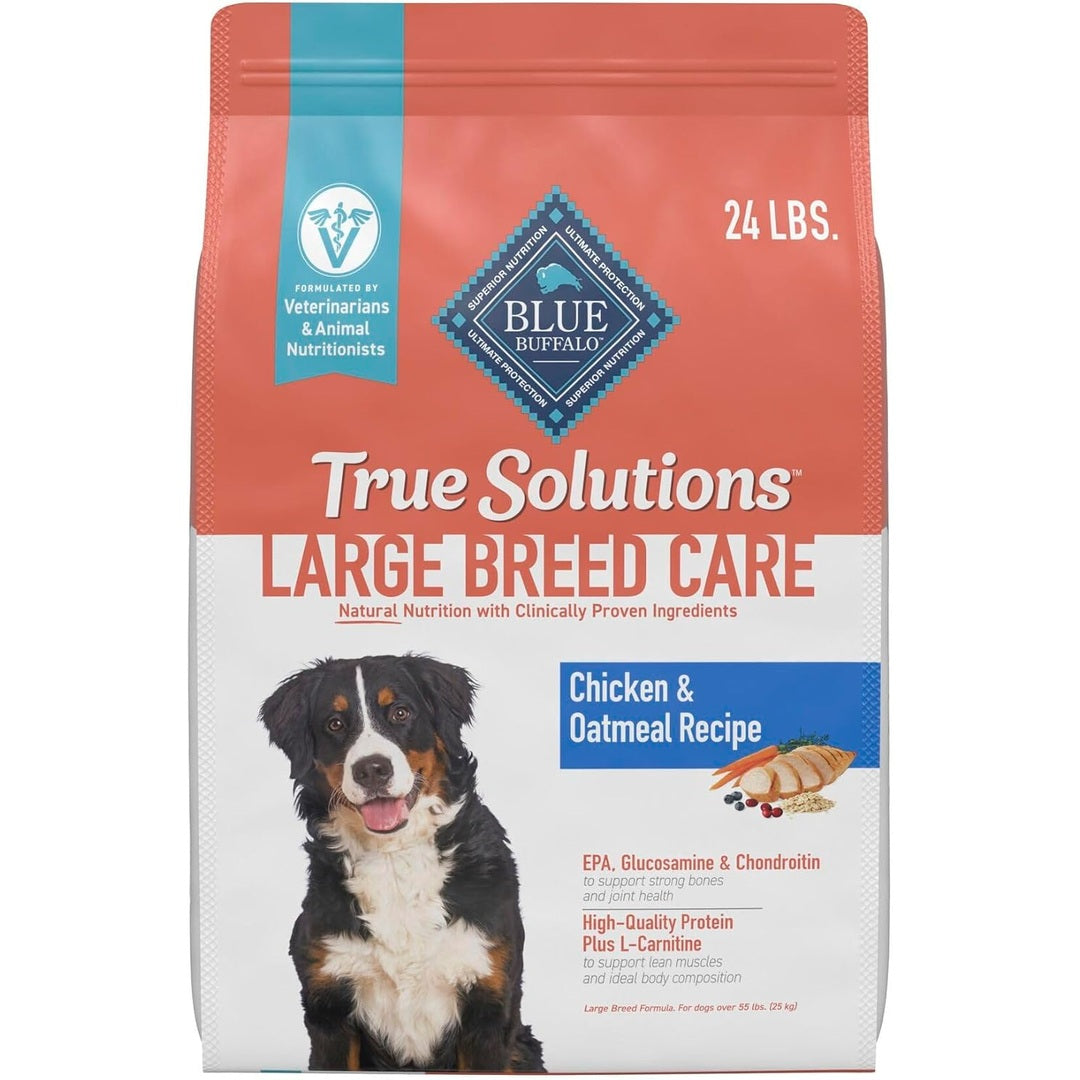Blue Buffalo True Solutions Large Breed Care Natural Dry Dog Food for Adult Large Breed Dogs, Chicken, 24-lb. Bag