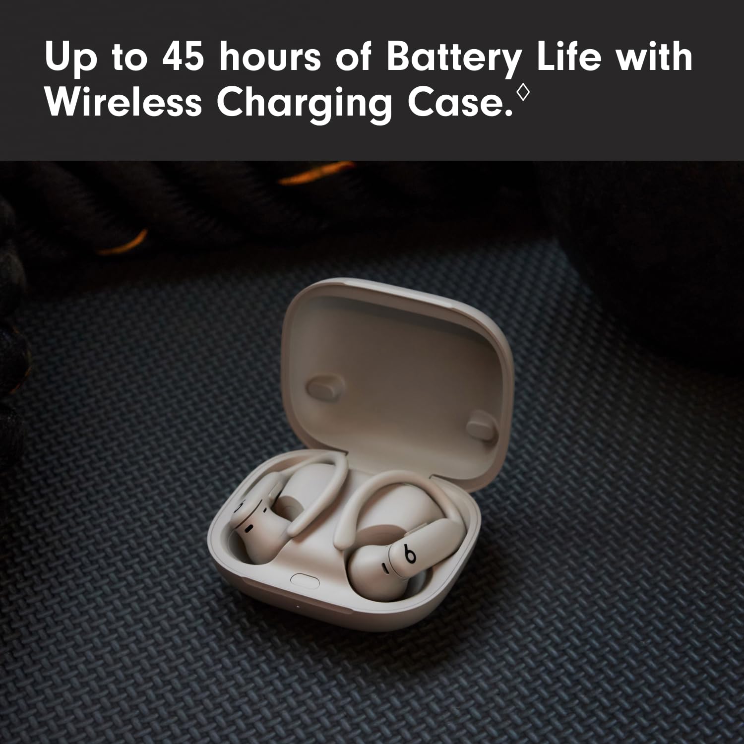 Beats Powerbeats Pro 2 - Wireless Noise Cancelling Workout Earbuds with Secure- Fit Earhooks, Up to 45-Hour Battery with Charging Case, Sweat & Water Resistant, Heart Rate Monitoring - Jet Black