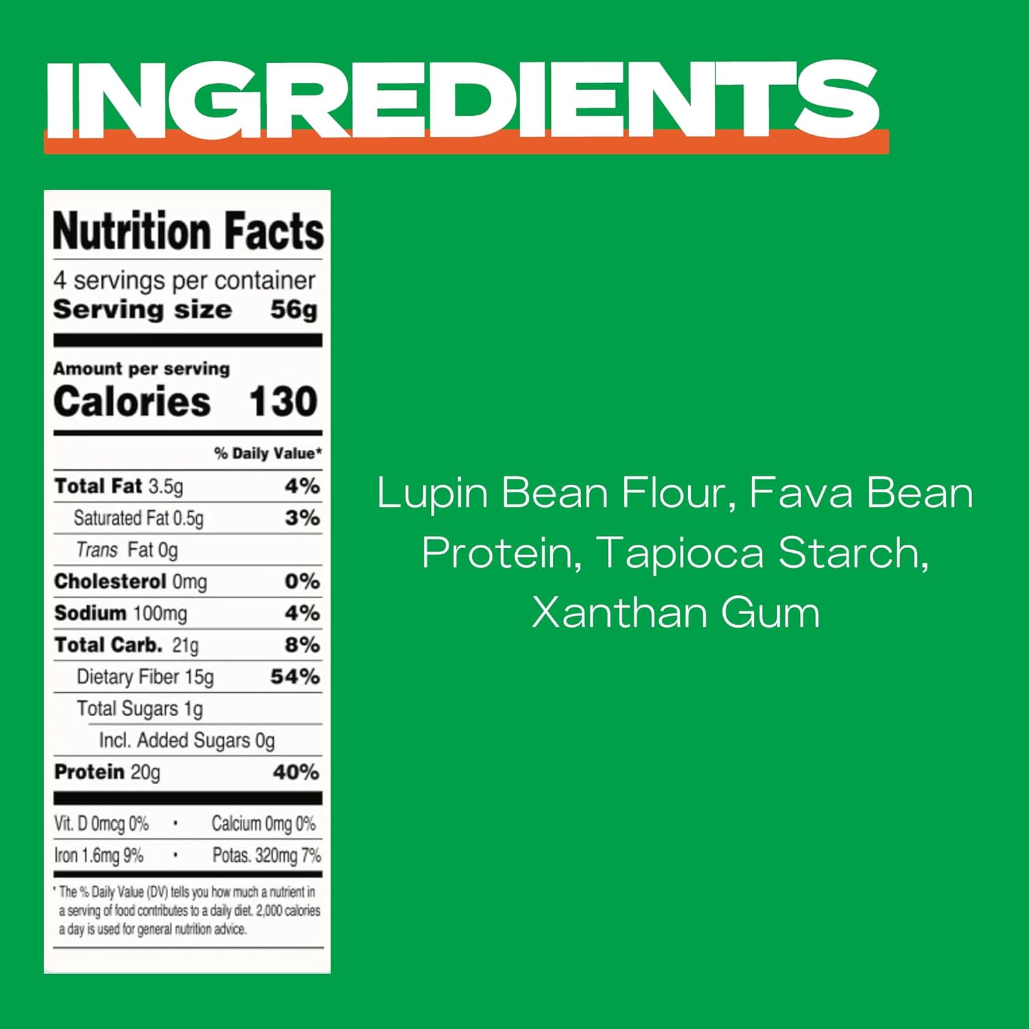 Kaizen Low Carb Keto Pasta Ziti - High Protein (20g), Gluten-Free, Keto-Friendly (6g Net), Plant-Based Lupini Noodles made w/High Fiber Lupin Flour - 8 ounces (Pack of 3)