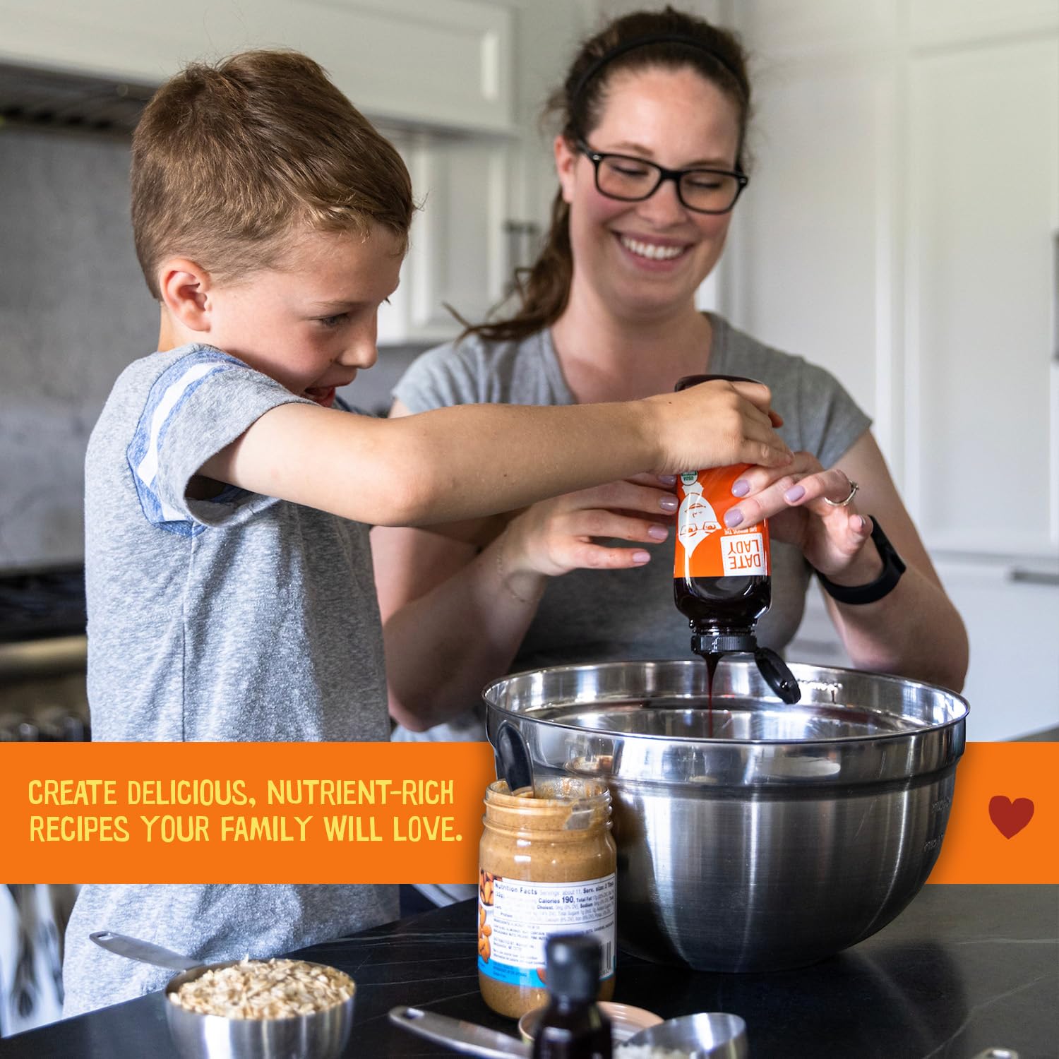 Date Lady Date Syrup 12 oz Squeeze Bottle | Organic, Vegan, Paleo, Gluten-free & Kosher (3-Pack) Sugar Substitute | More Nutrition Than Maple Syrup or Honey