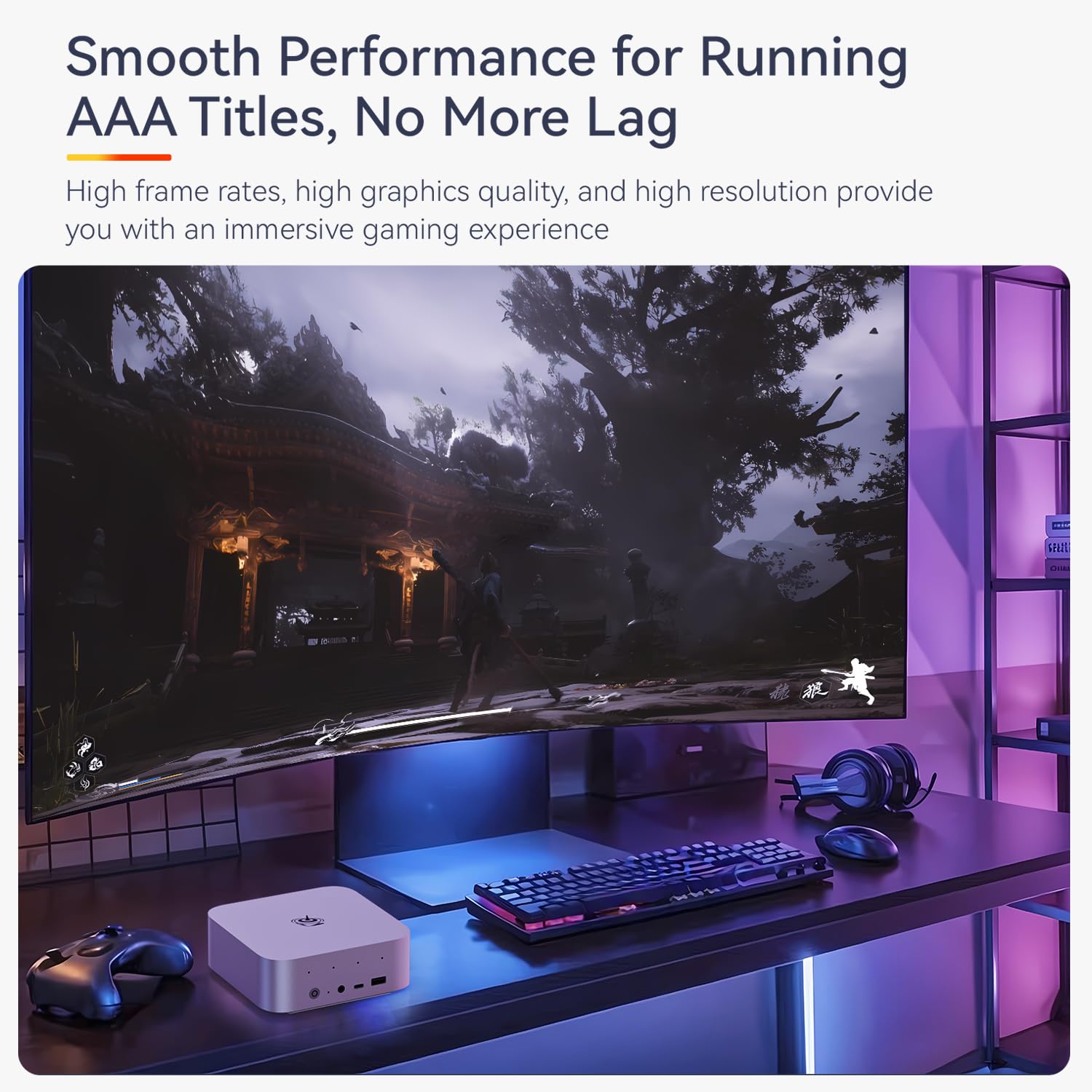 Beelink SER3 Mini PC, AMD Ryzen 3 3200U(14nm, 2C/4T) up to 3.5GHz, Mini Gaming Computer 16GB DDR4 RAM 500GB PCIE3.0 X4 SSD, Micro PC 4K@60Hz Dual Display, Mini Computer WiFi6/BT5.2/HTPC/W-11 Pro